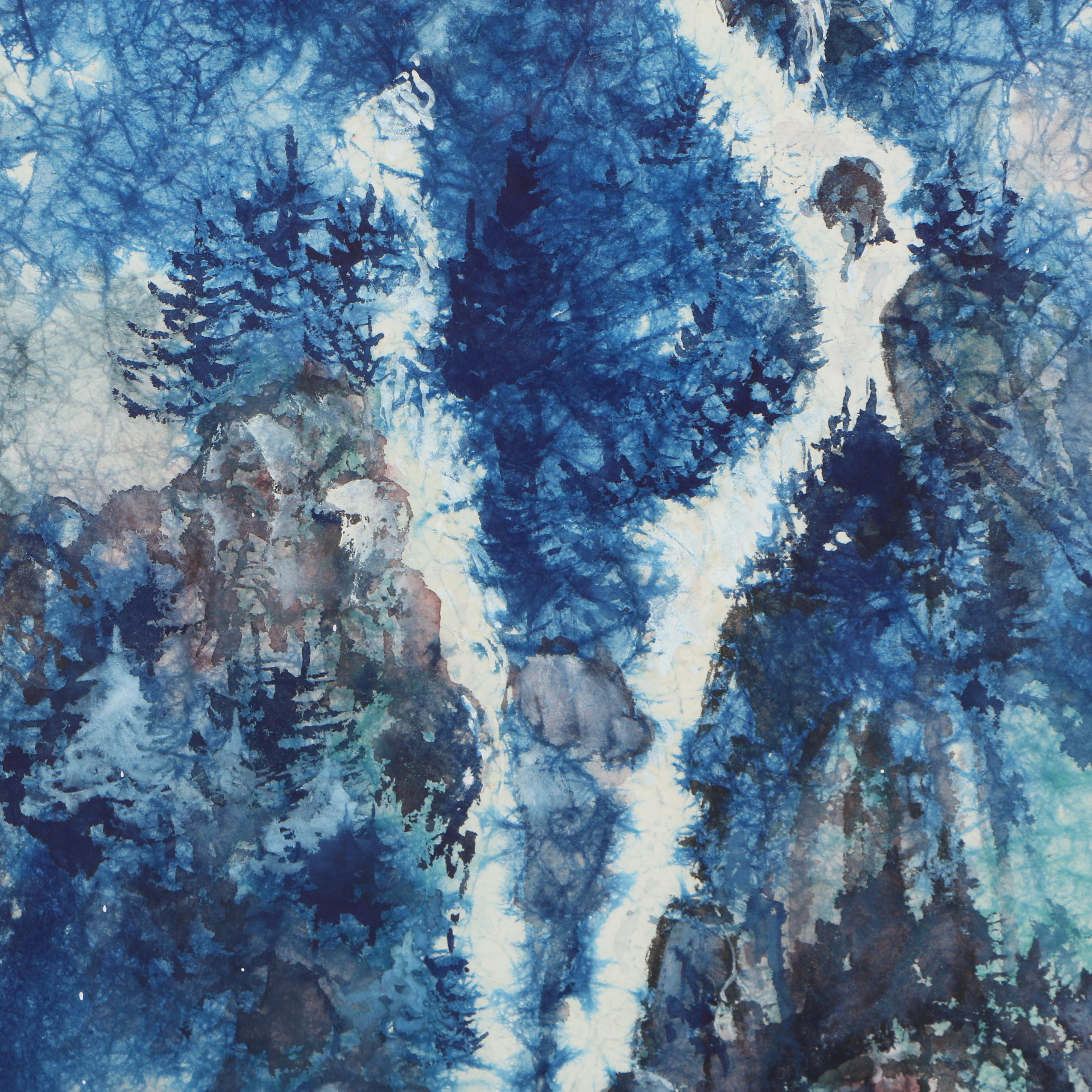 Frank H. Spink Ink and Watercolor Painting