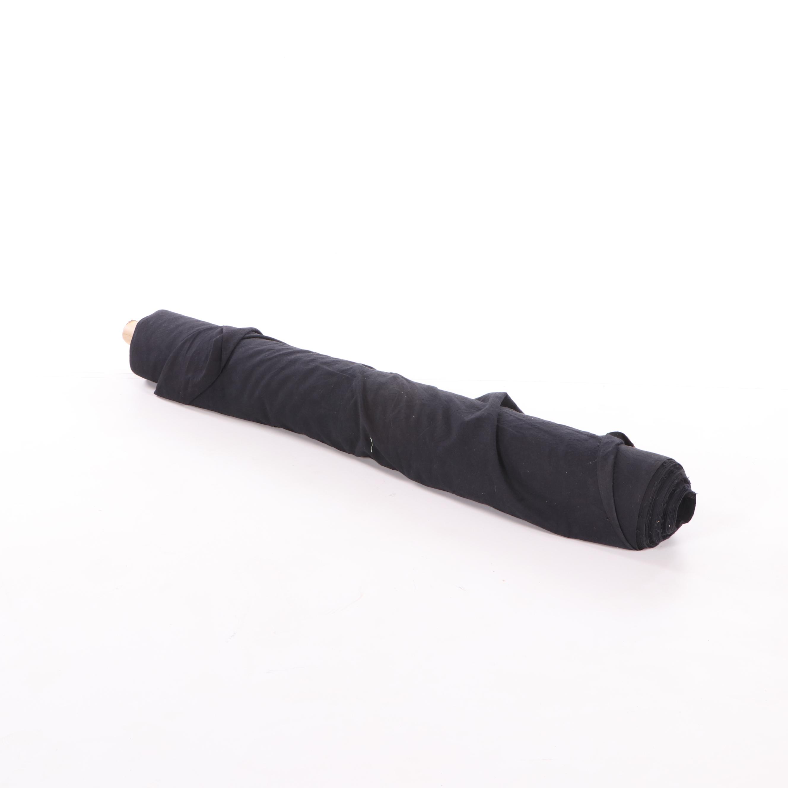 Black Upholstery Fabric Bolt