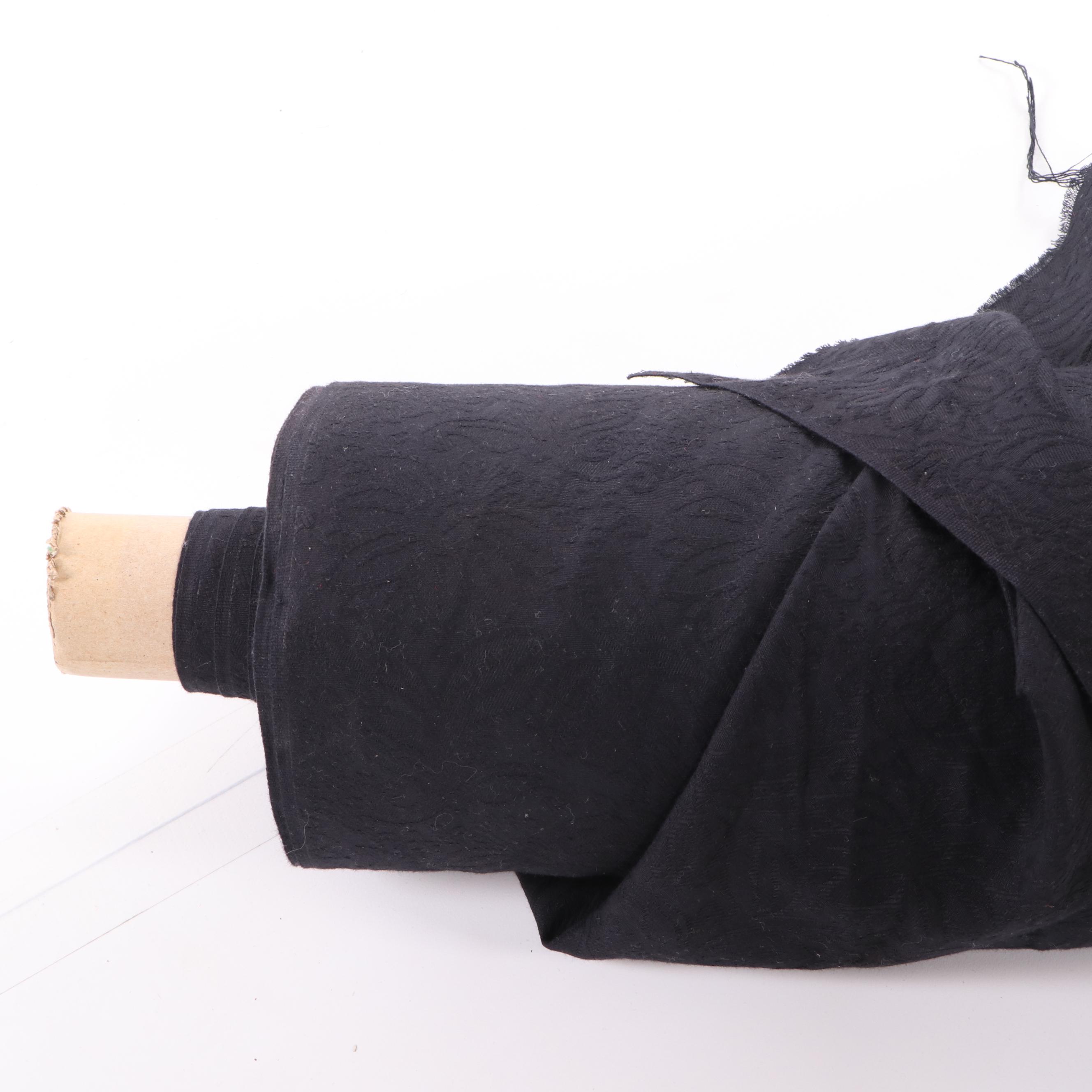 Black Upholstery Fabric Bolt