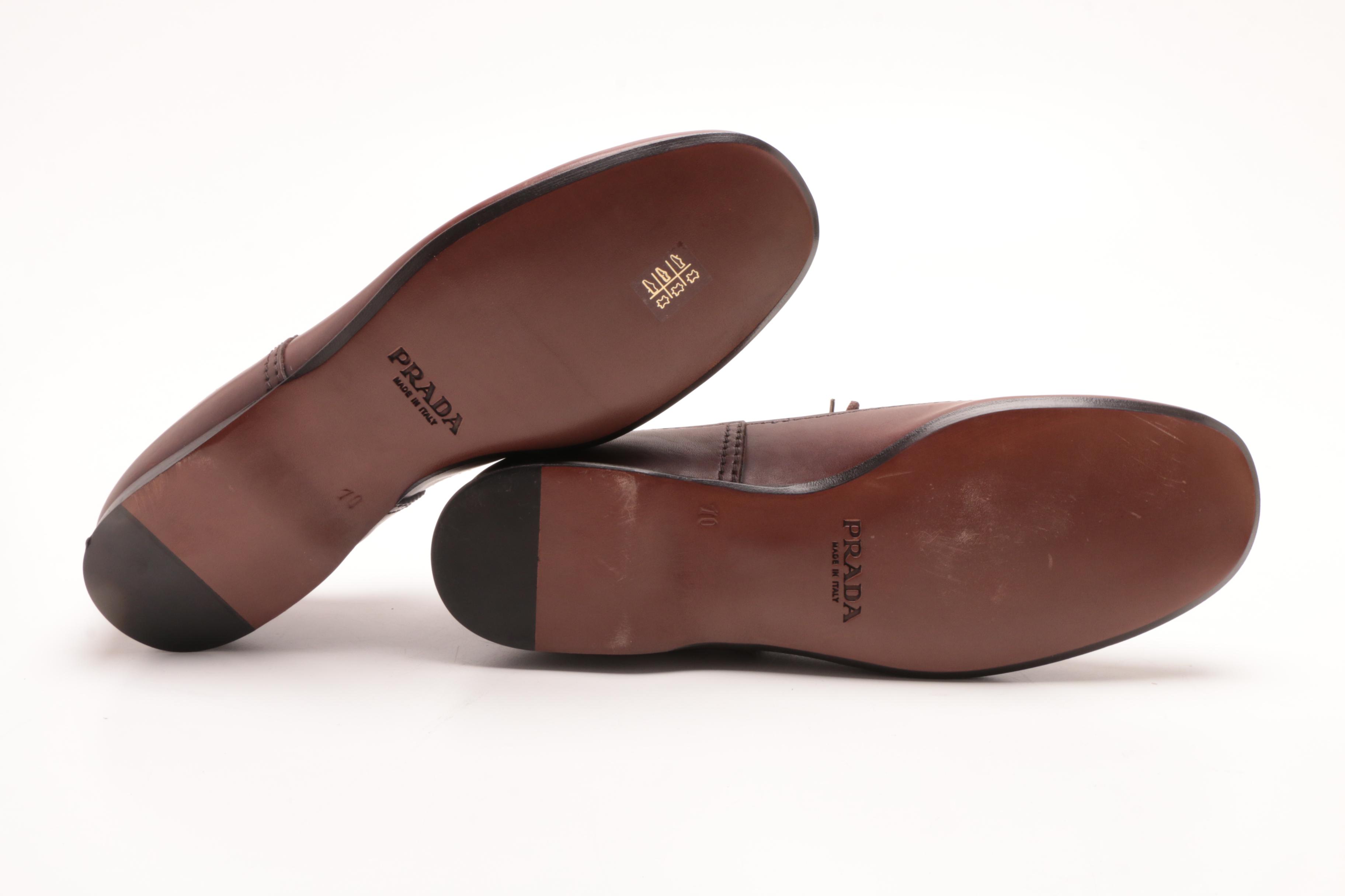 Men's Prada Leather Dress Shoes and Loro Piana Canvas and Leather Sneakers