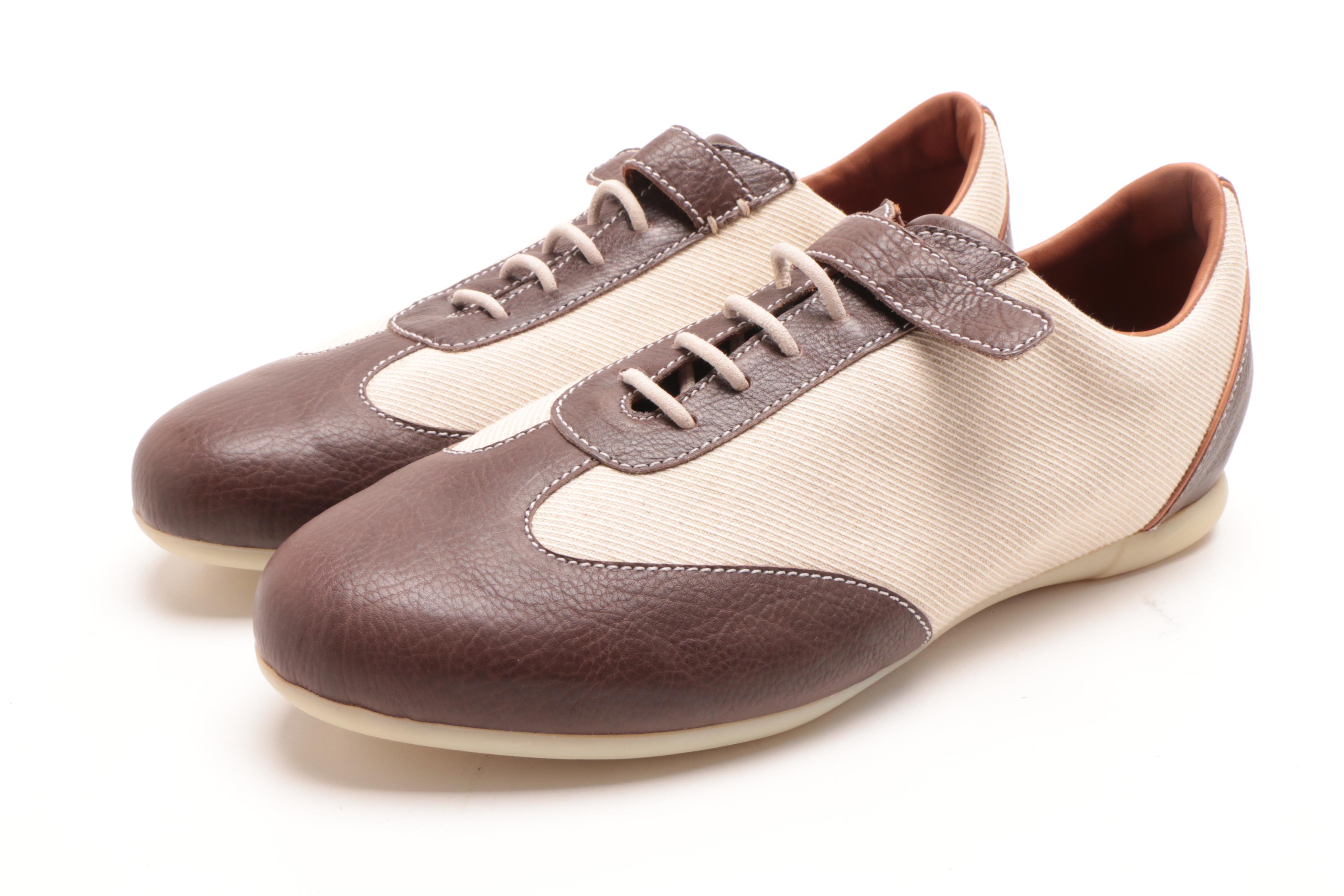 Men's Prada Leather Dress Shoes and Loro Piana Canvas and Leather Sneakers