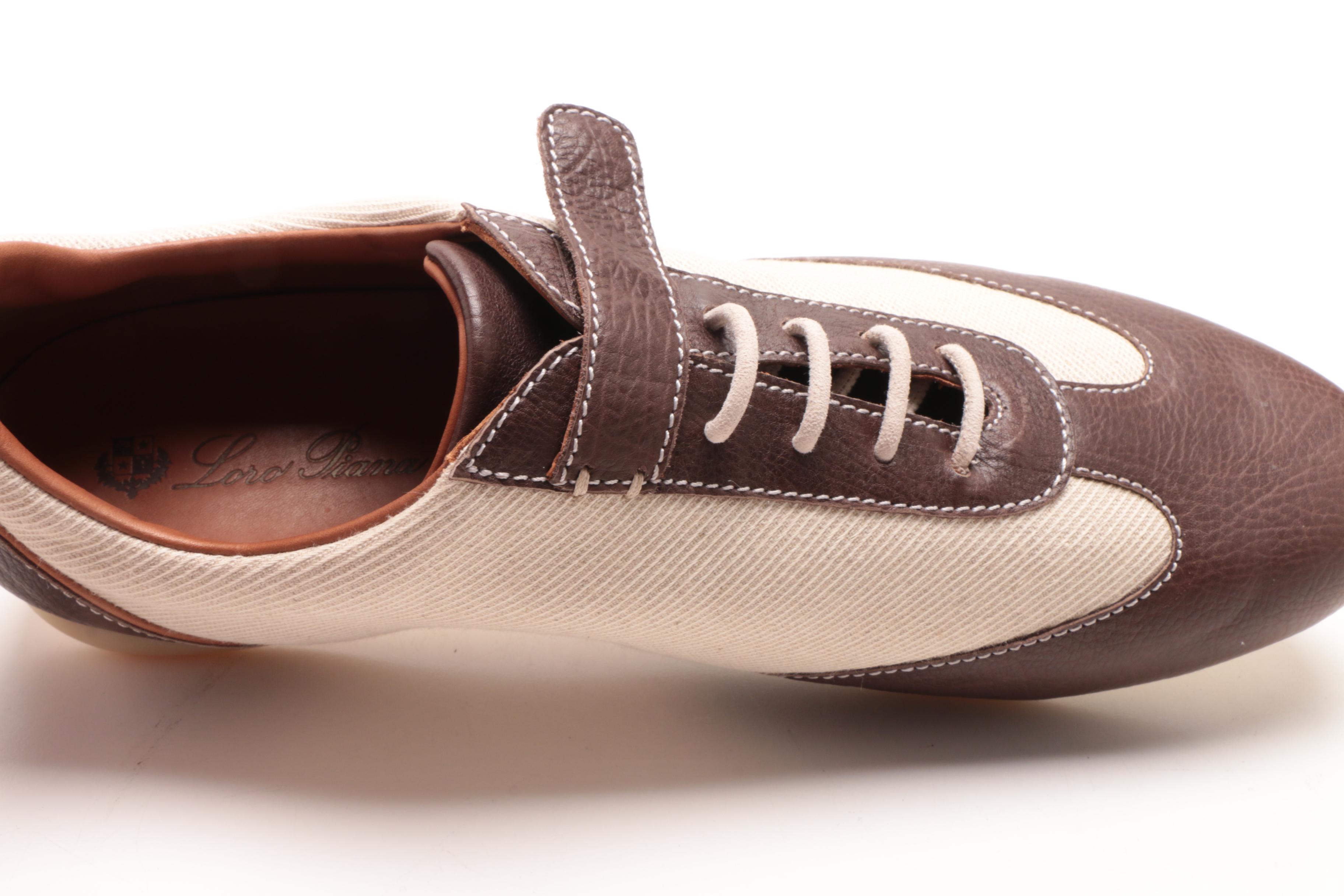 Men's Prada Leather Dress Shoes and Loro Piana Canvas and Leather Sneakers