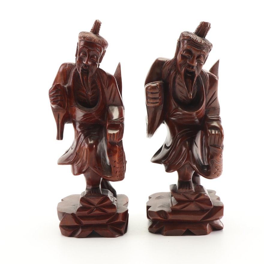 Chinese Carved Wood Figures