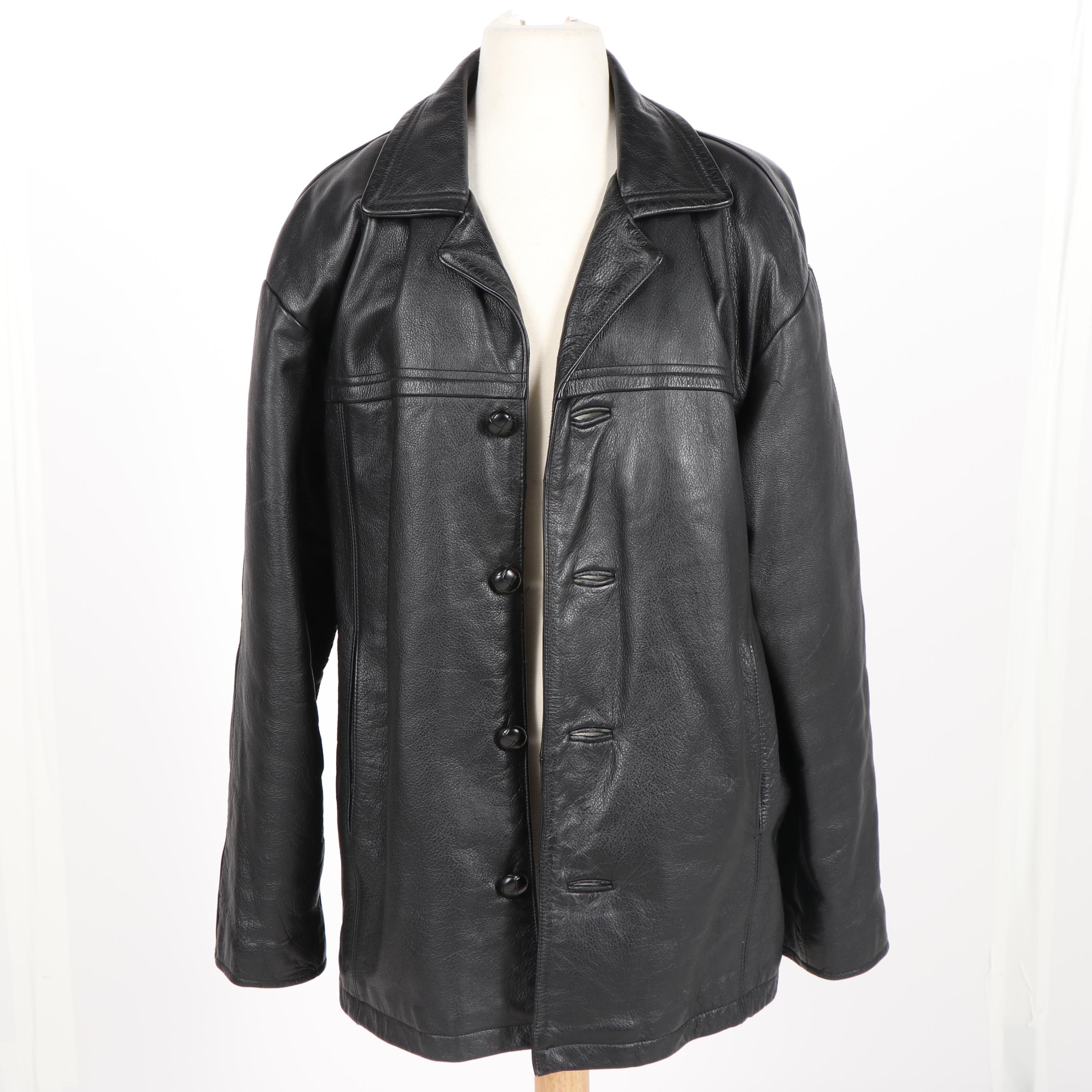 Men's Roundtree & Yorke and JNY Jones New York Black Leather Jackets