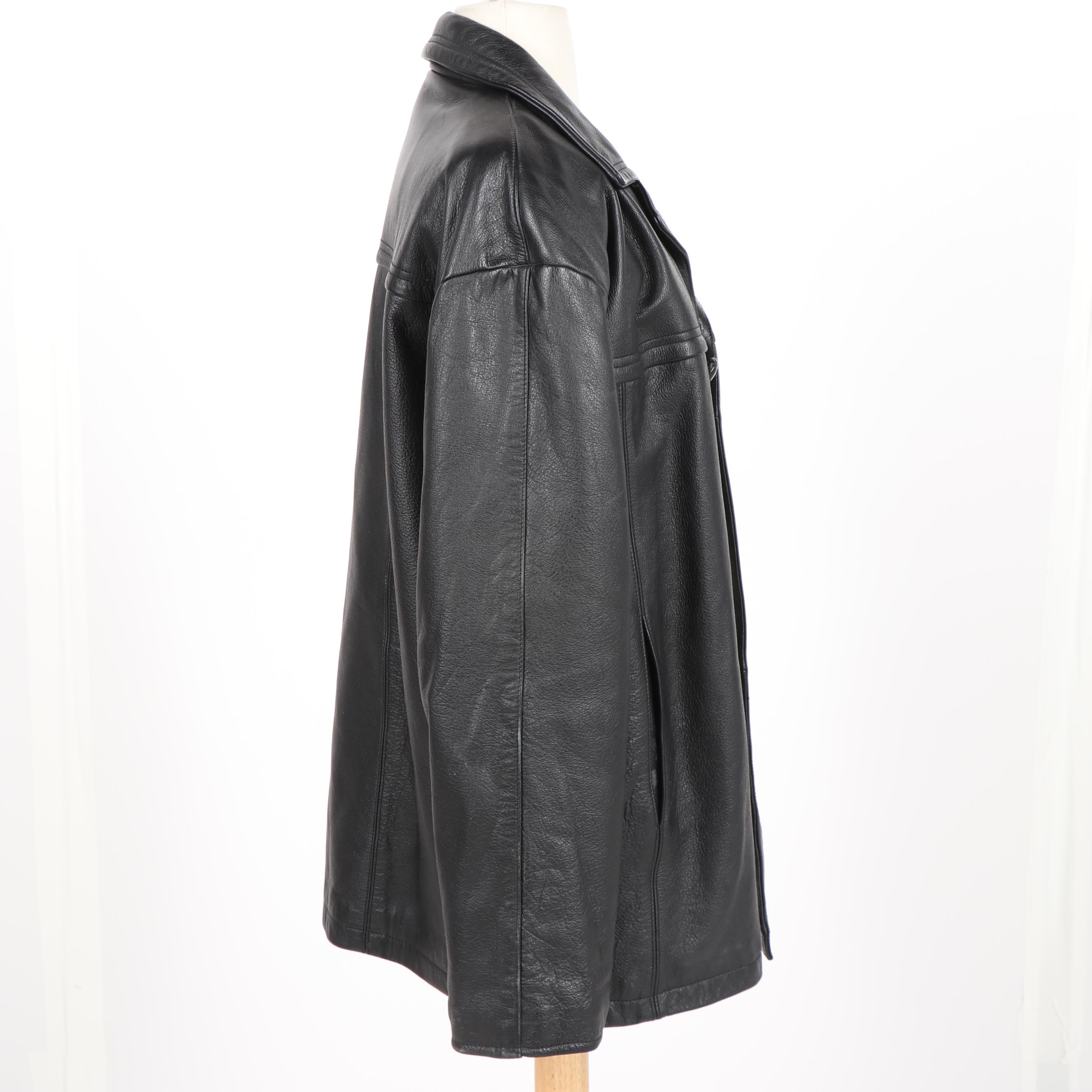 Men's Roundtree & Yorke and JNY Jones New York Black Leather Jackets