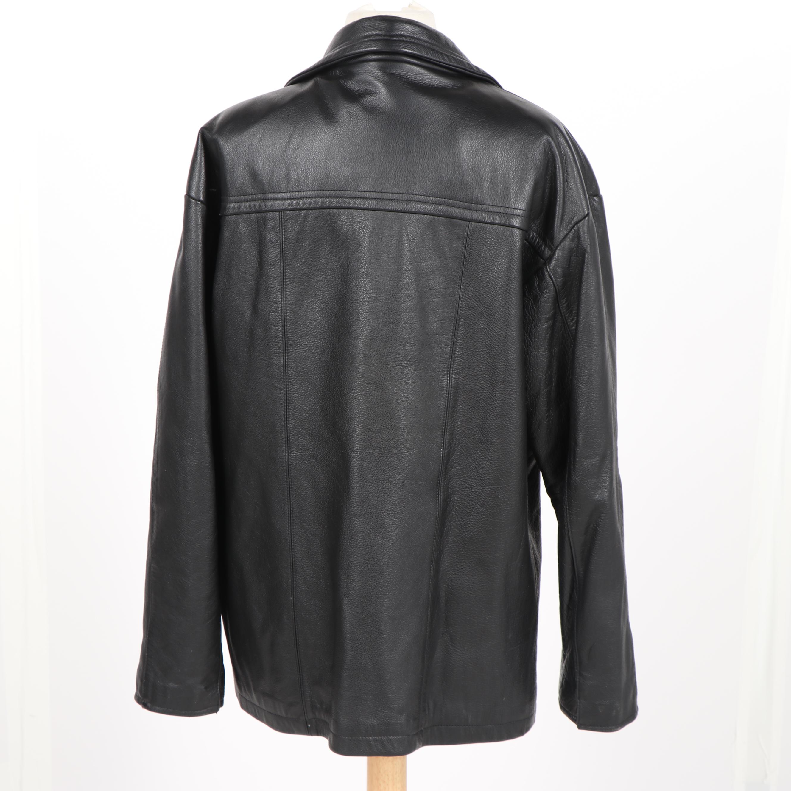 Men's Roundtree & Yorke and JNY Jones New York Black Leather Jackets