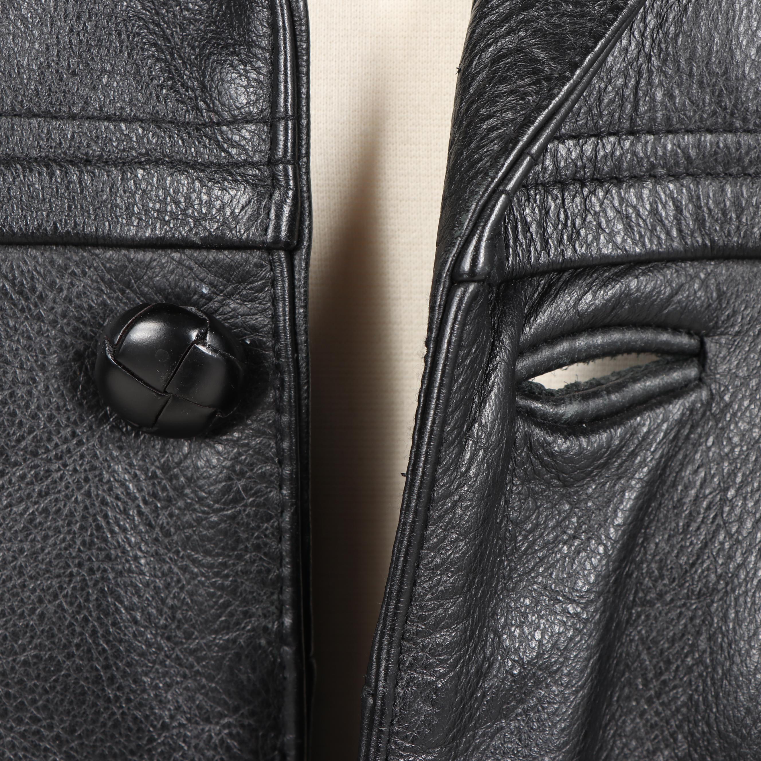 Men's Roundtree & Yorke and JNY Jones New York Black Leather Jackets