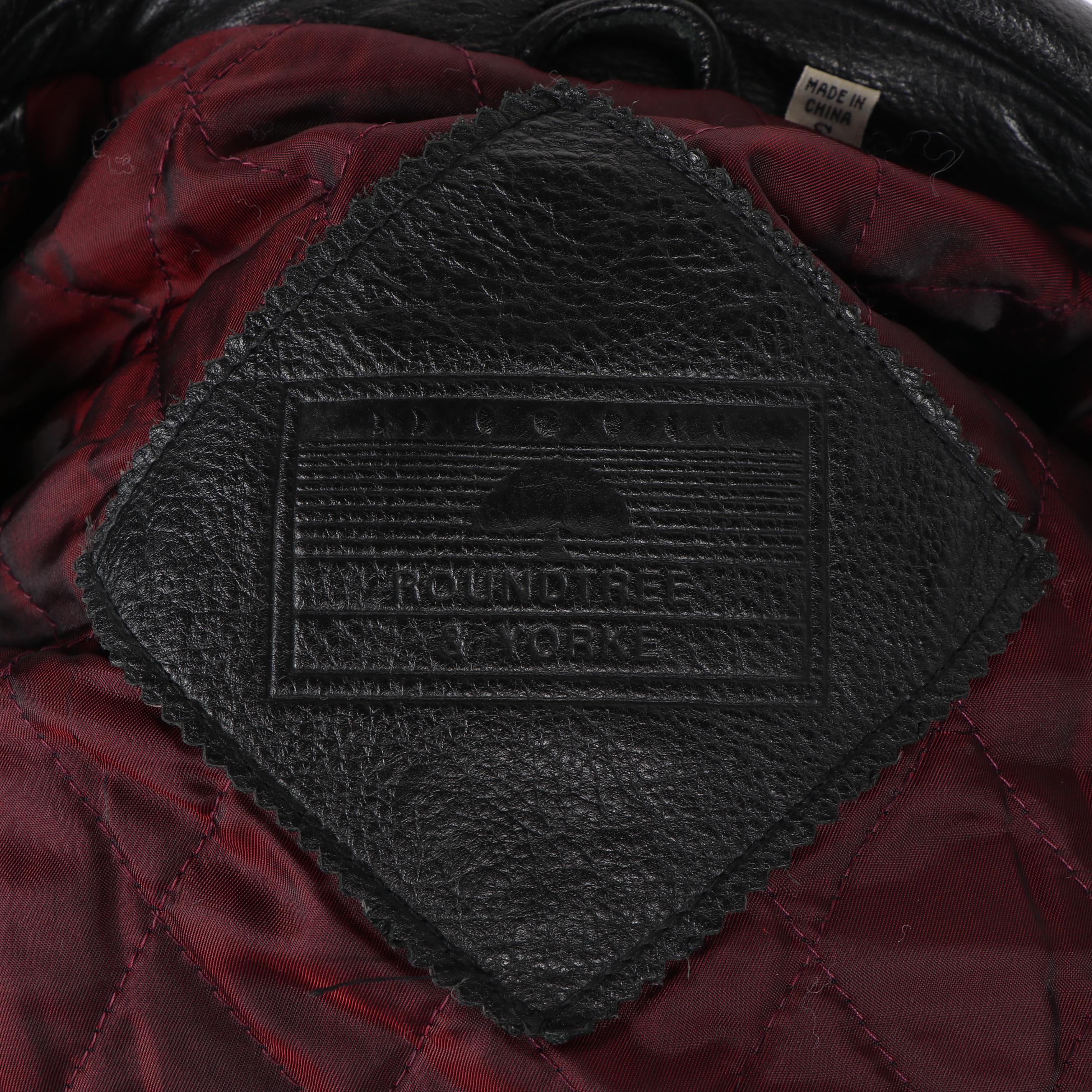 Men's Roundtree & Yorke and JNY Jones New York Black Leather Jackets