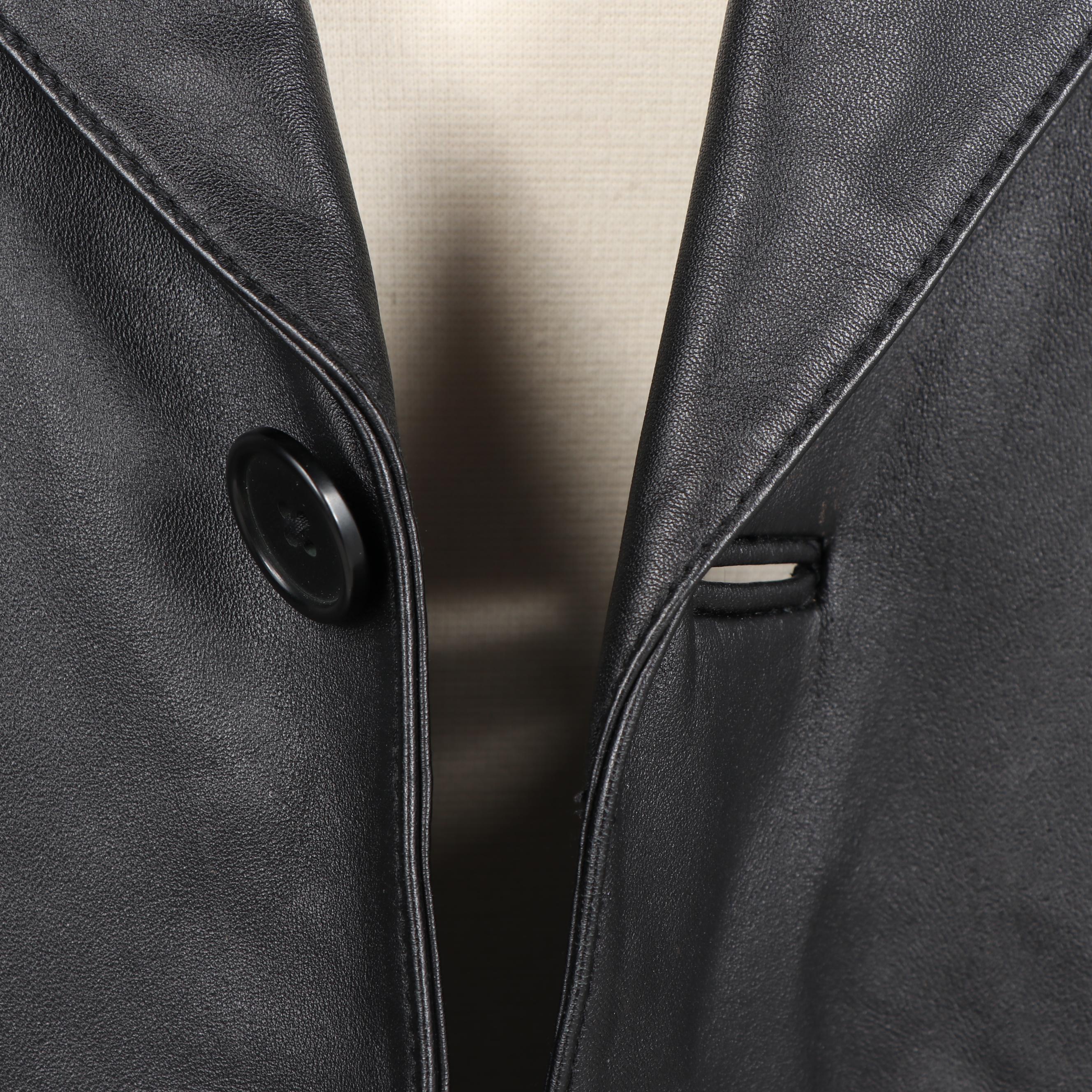 Men's Roundtree & Yorke and JNY Jones New York Black Leather Jackets