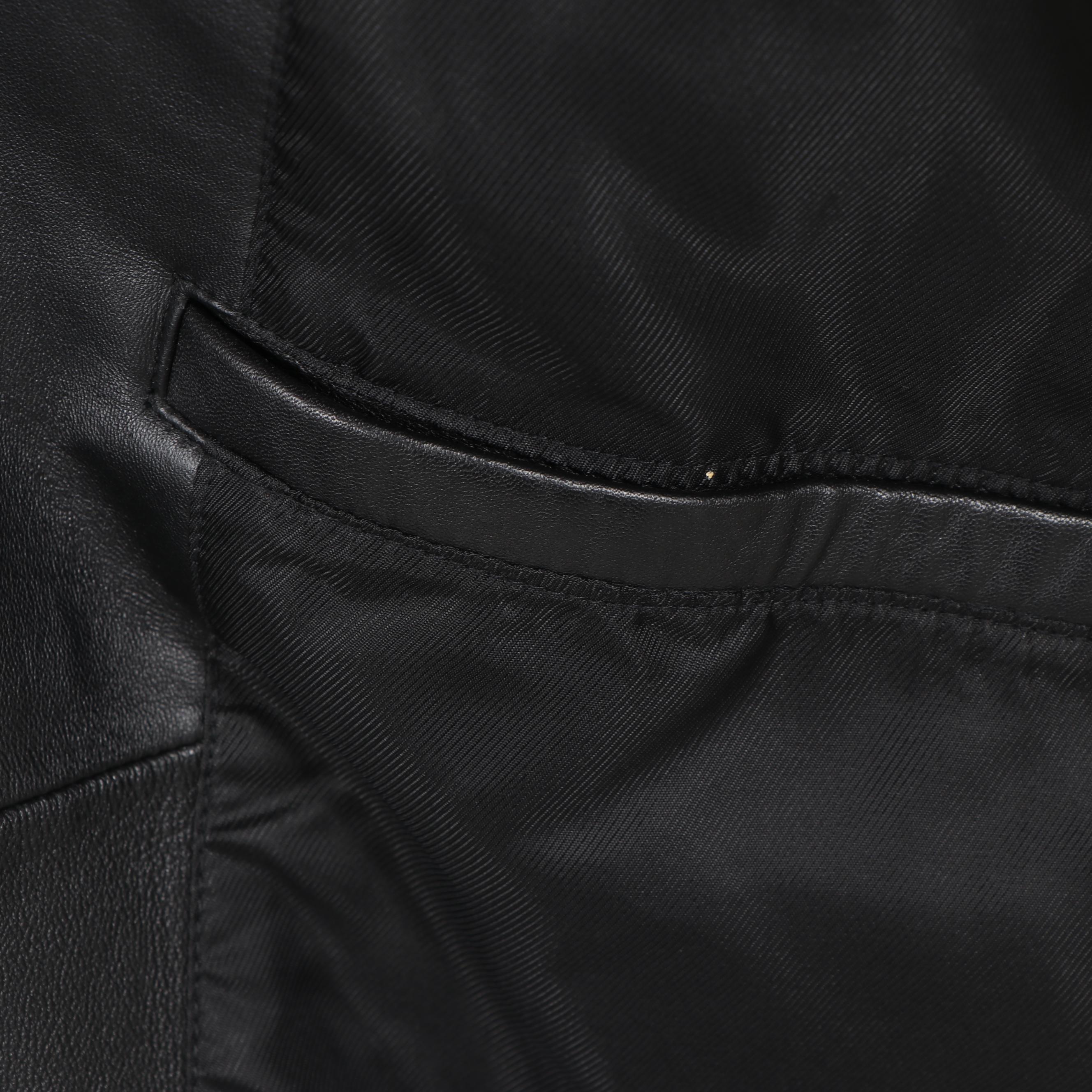 Men's Roundtree & Yorke and JNY Jones New York Black Leather Jackets