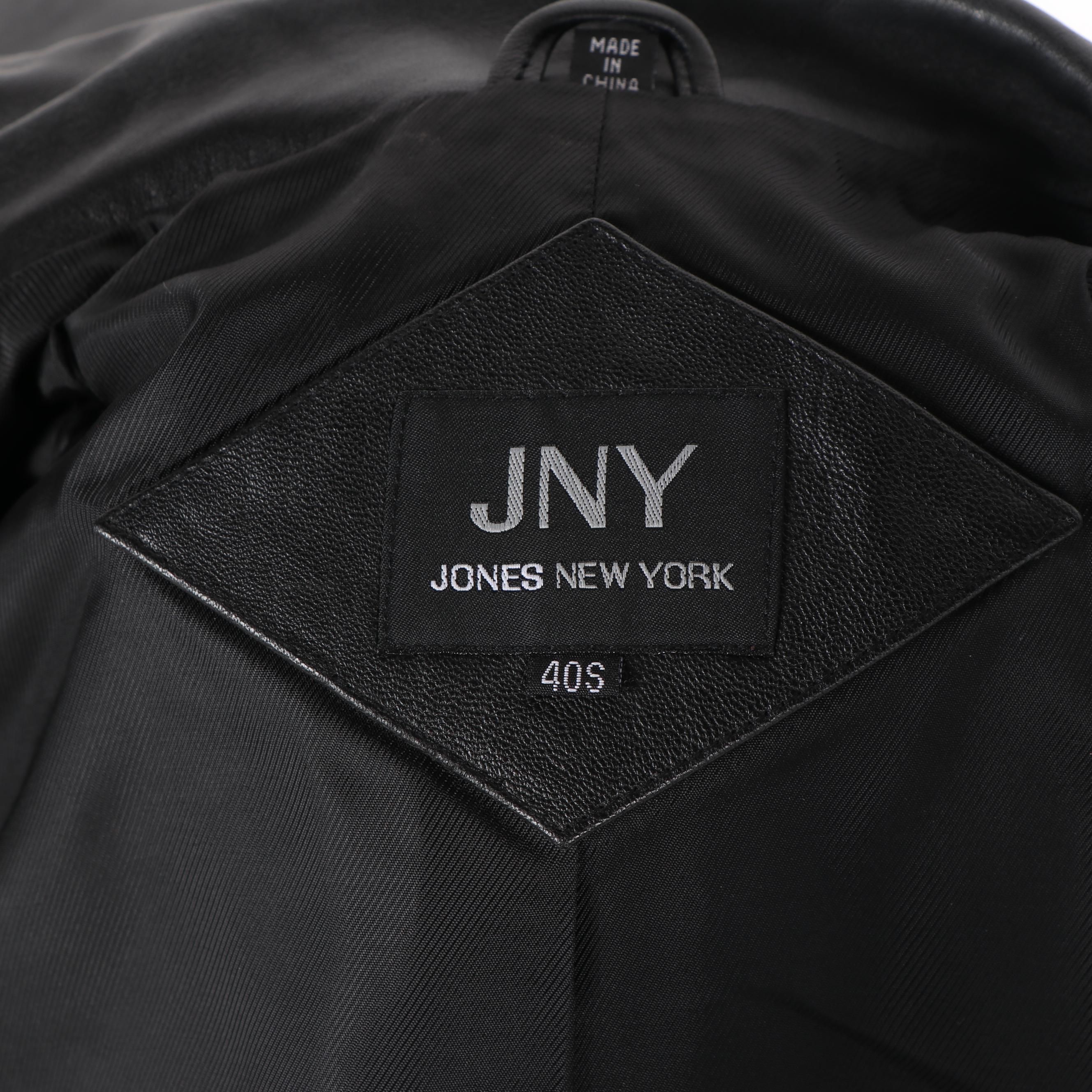 Men's Roundtree & Yorke and JNY Jones New York Black Leather Jackets