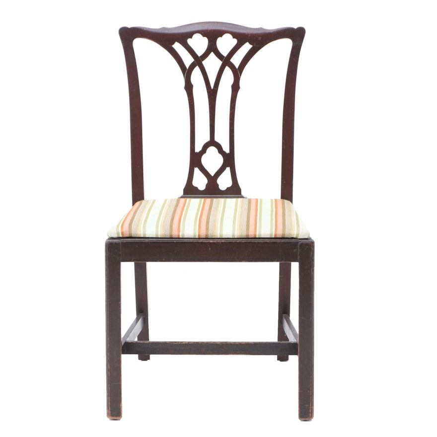 Federal Style Mahogany Finish Side Chair, 20th Century