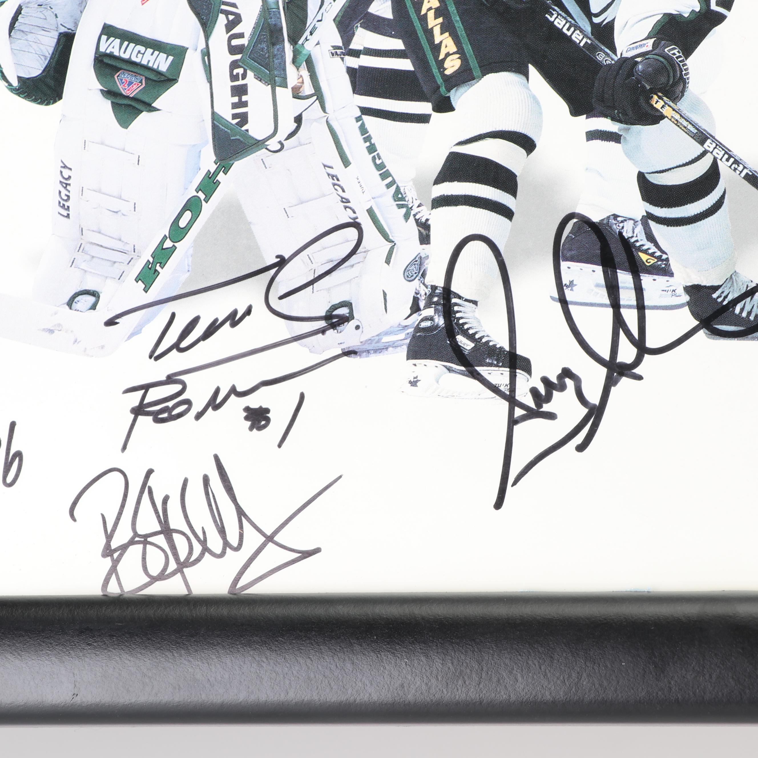 Autographed Dallas Stars 1997-1998 Team Photo including Ed Belfour