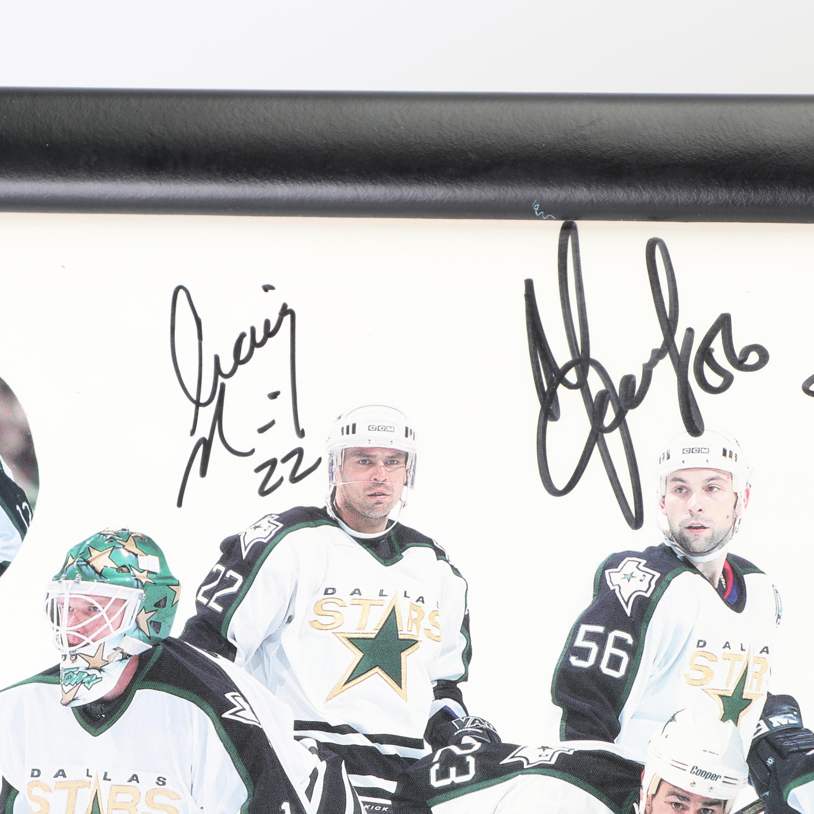 Autographed Dallas Stars 1997-1998 Team Photo including Ed Belfour