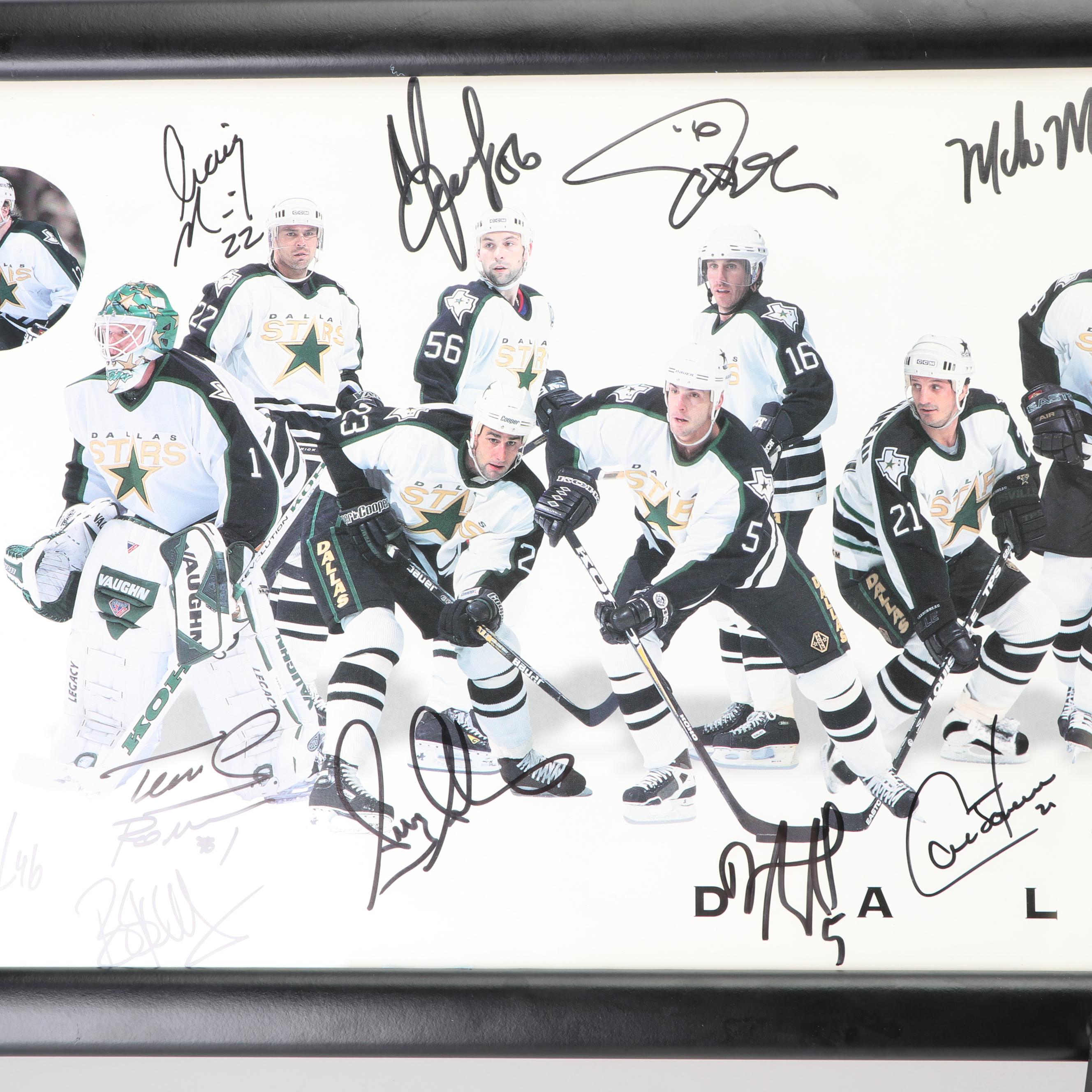 Autographed Dallas Stars 1997-1998 Team Photo including Ed Belfour