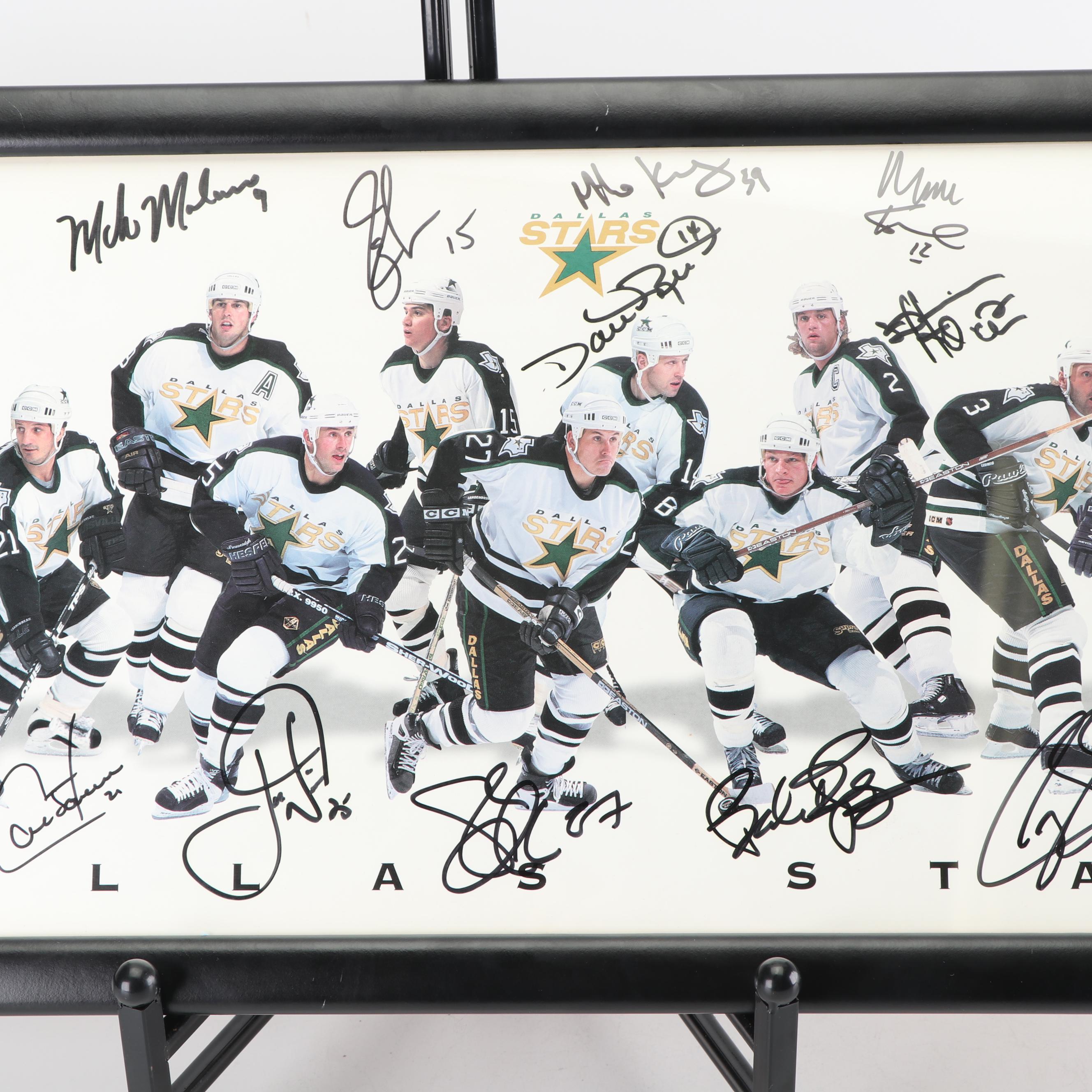 Autographed Dallas Stars 1997-1998 Team Photo including Ed Belfour