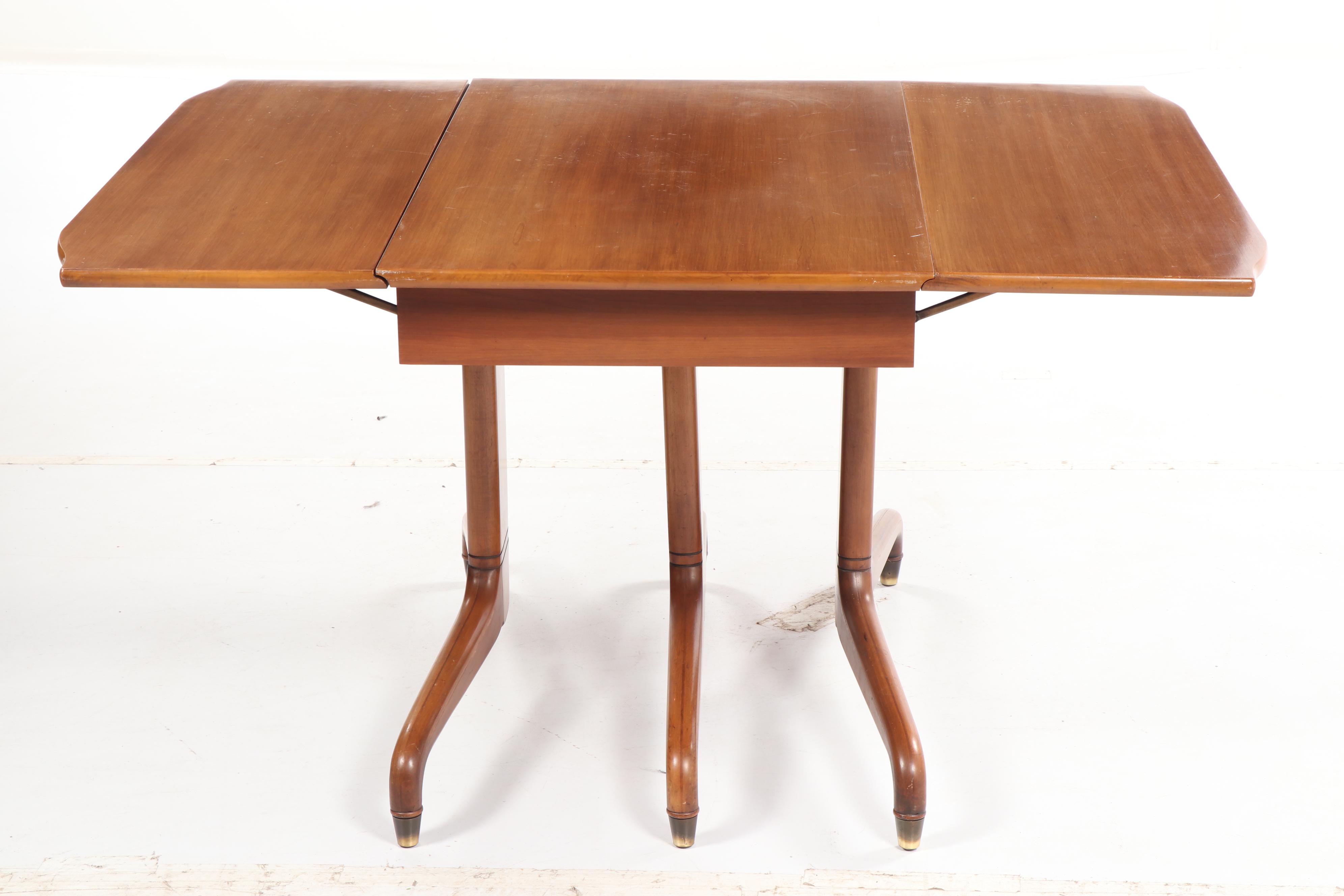 Mid Century Modern Dining Table and Chairs by Broyhill and Jasper Chair, 20th C.
