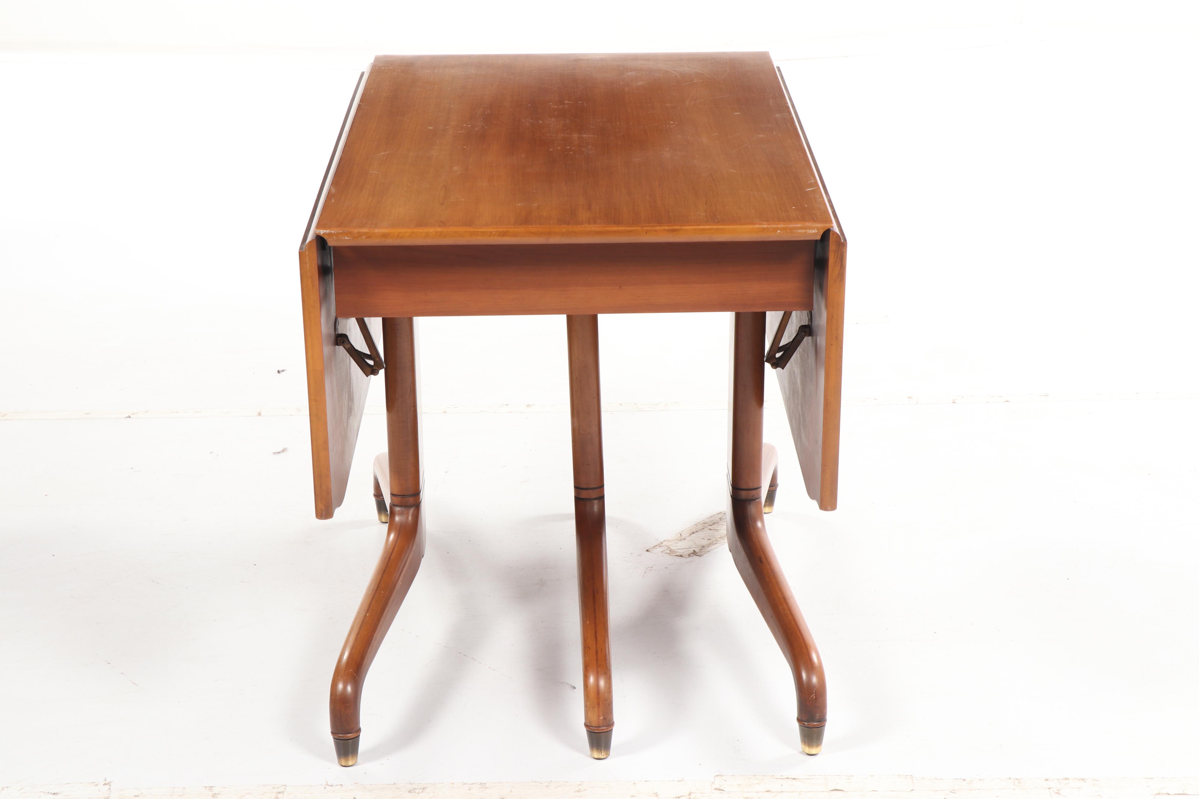 Mid Century Modern Dining Table and Chairs by Broyhill and Jasper Chair, 20th C.