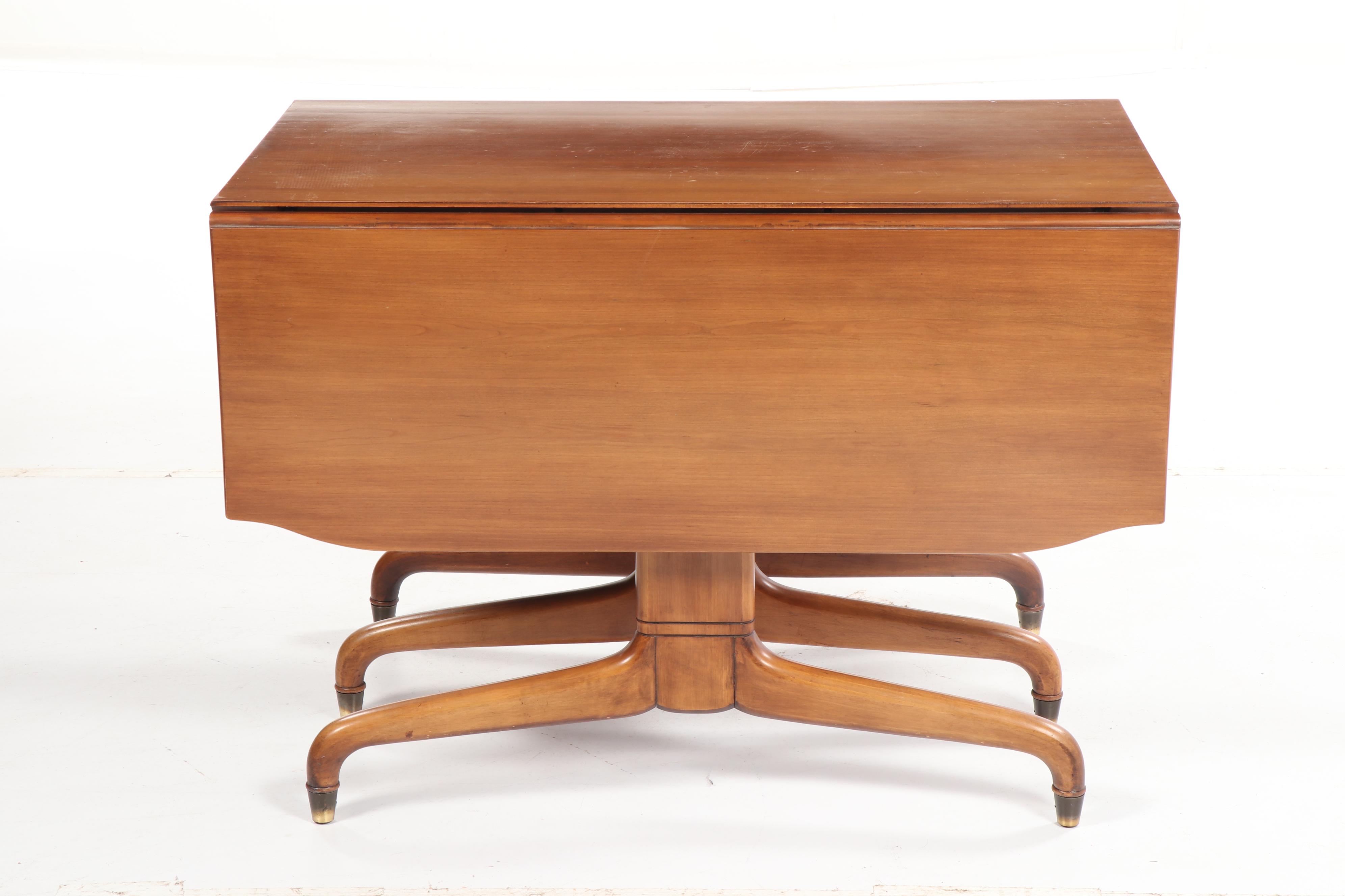 Mid Century Modern Dining Table and Chairs by Broyhill and Jasper Chair, 20th C.