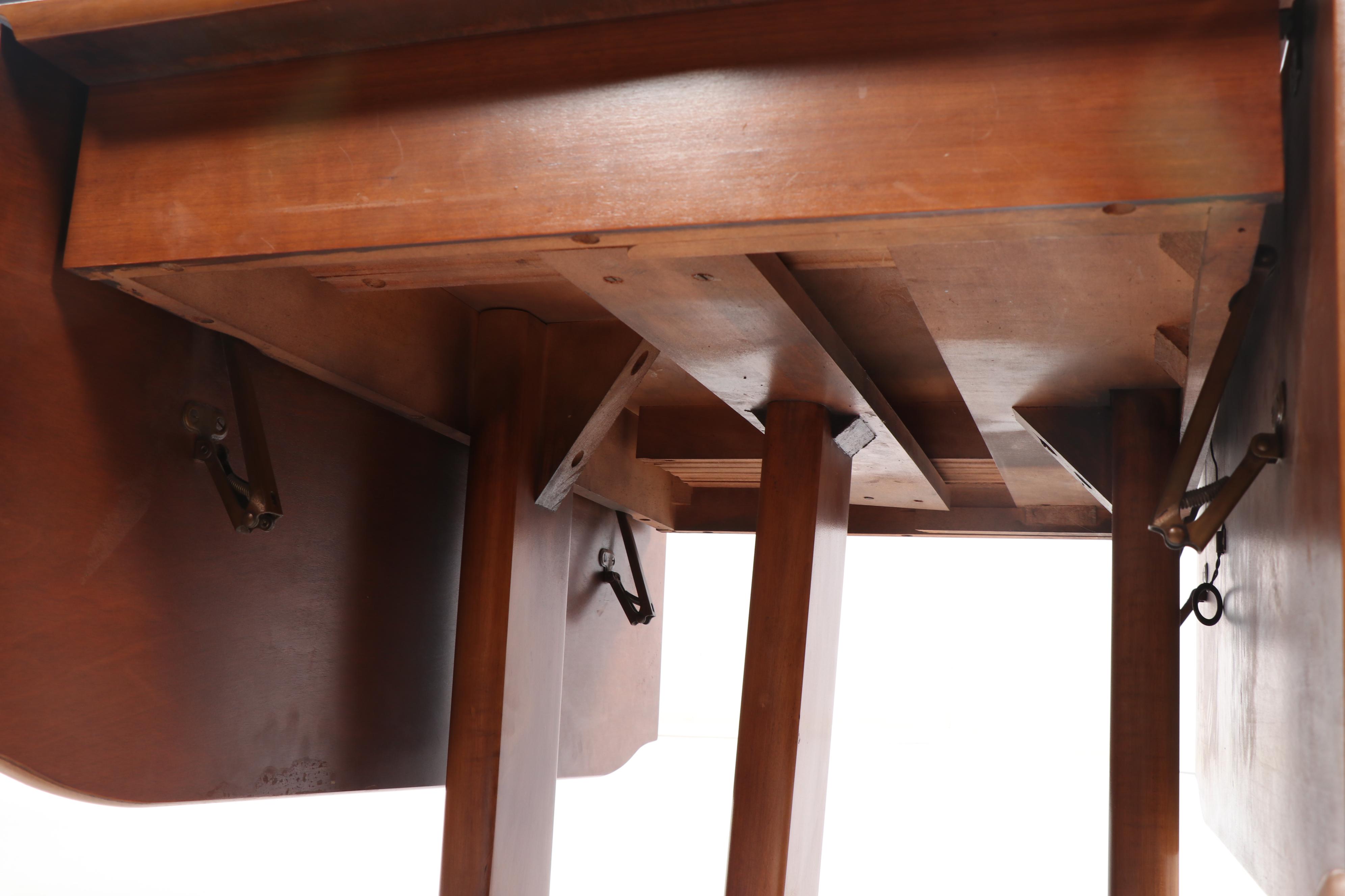 Mid Century Modern Dining Table and Chairs by Broyhill and Jasper Chair, 20th C.