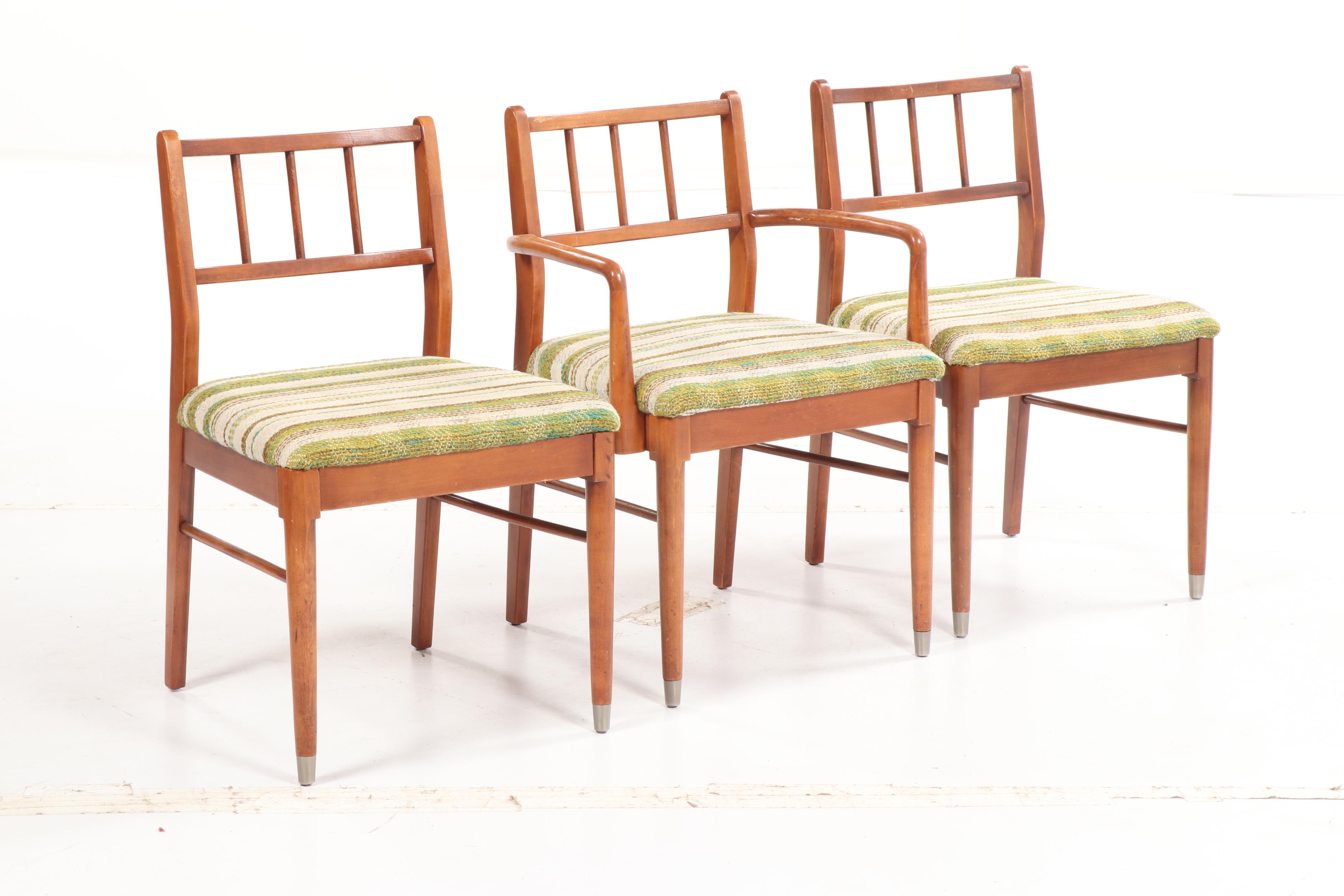 Mid Century Modern Dining Table and Chairs by Broyhill and Jasper Chair, 20th C.