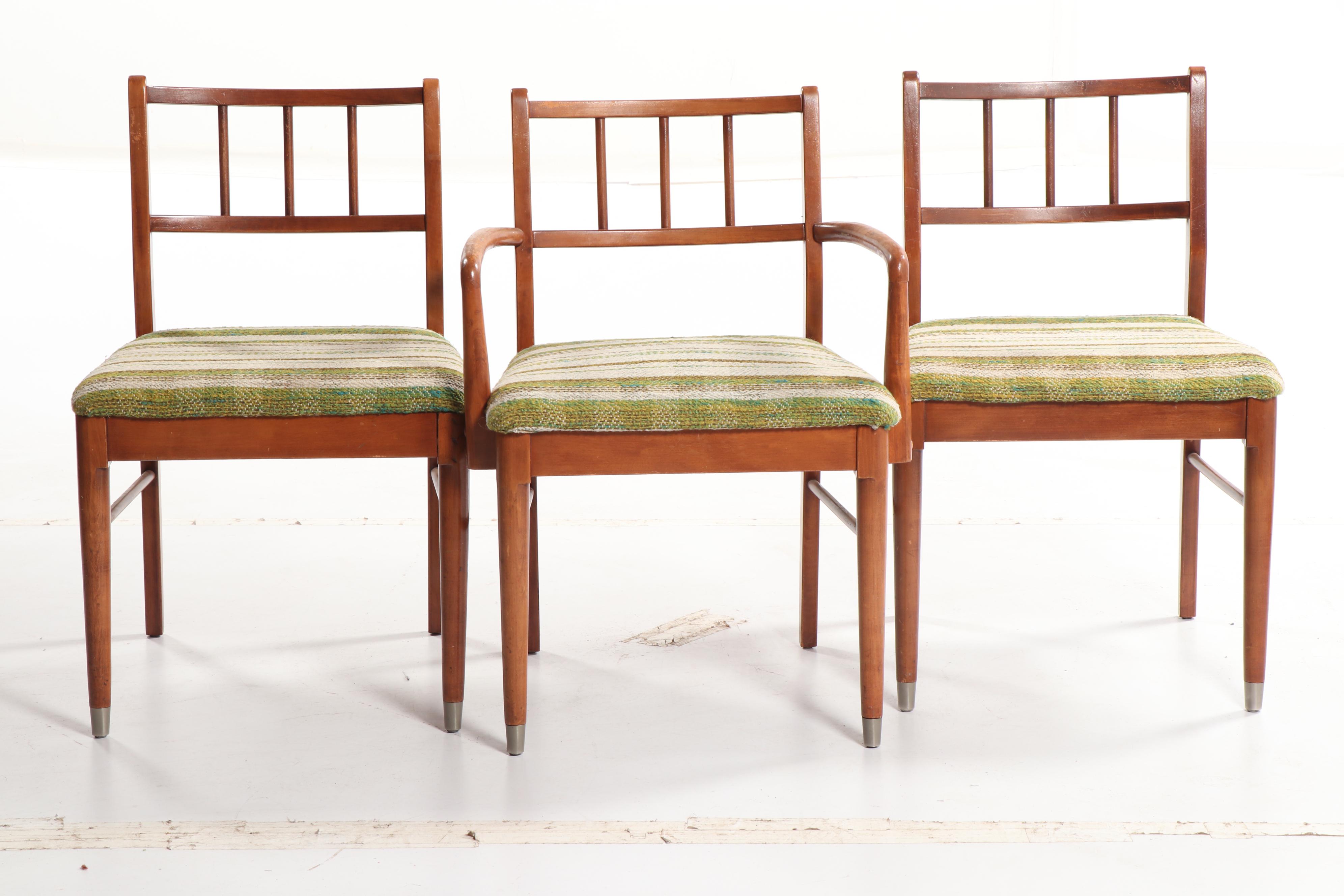 Mid Century Modern Dining Table and Chairs by Broyhill and Jasper Chair, 20th C.