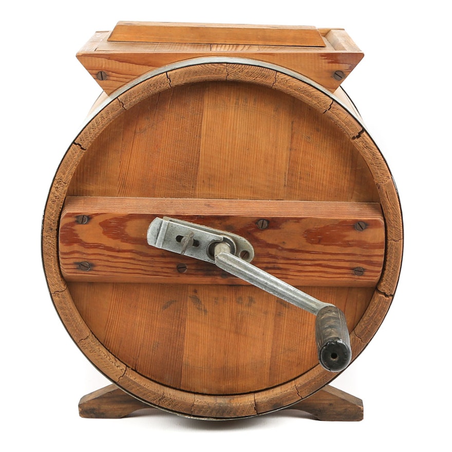 Contemporary Handcrafted Butter Churn