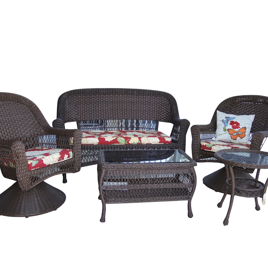 Weather Resistant Wicker Patio Set