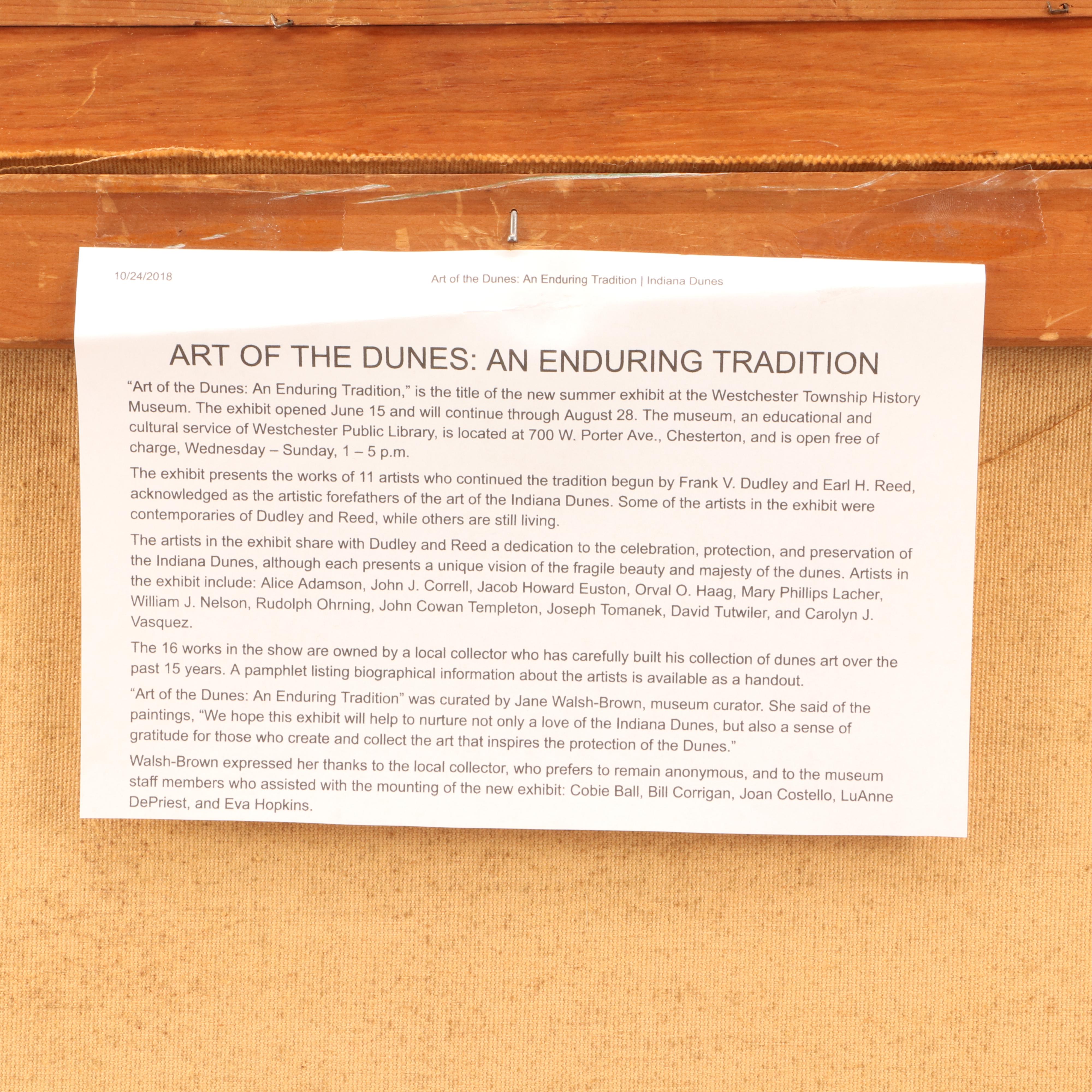 John Correll Oil Painting of Winter Landscape