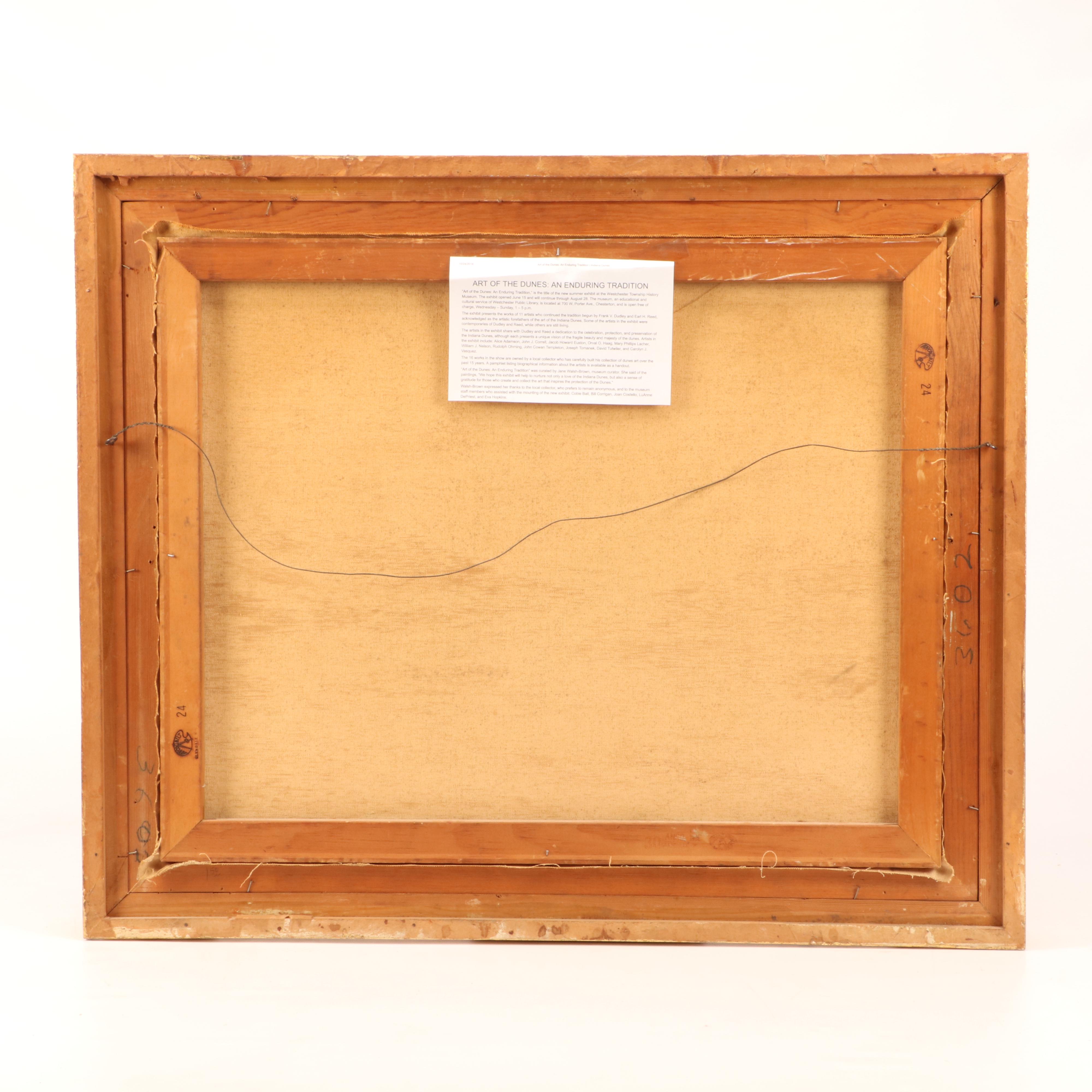 John Correll Oil Painting of Winter Landscape