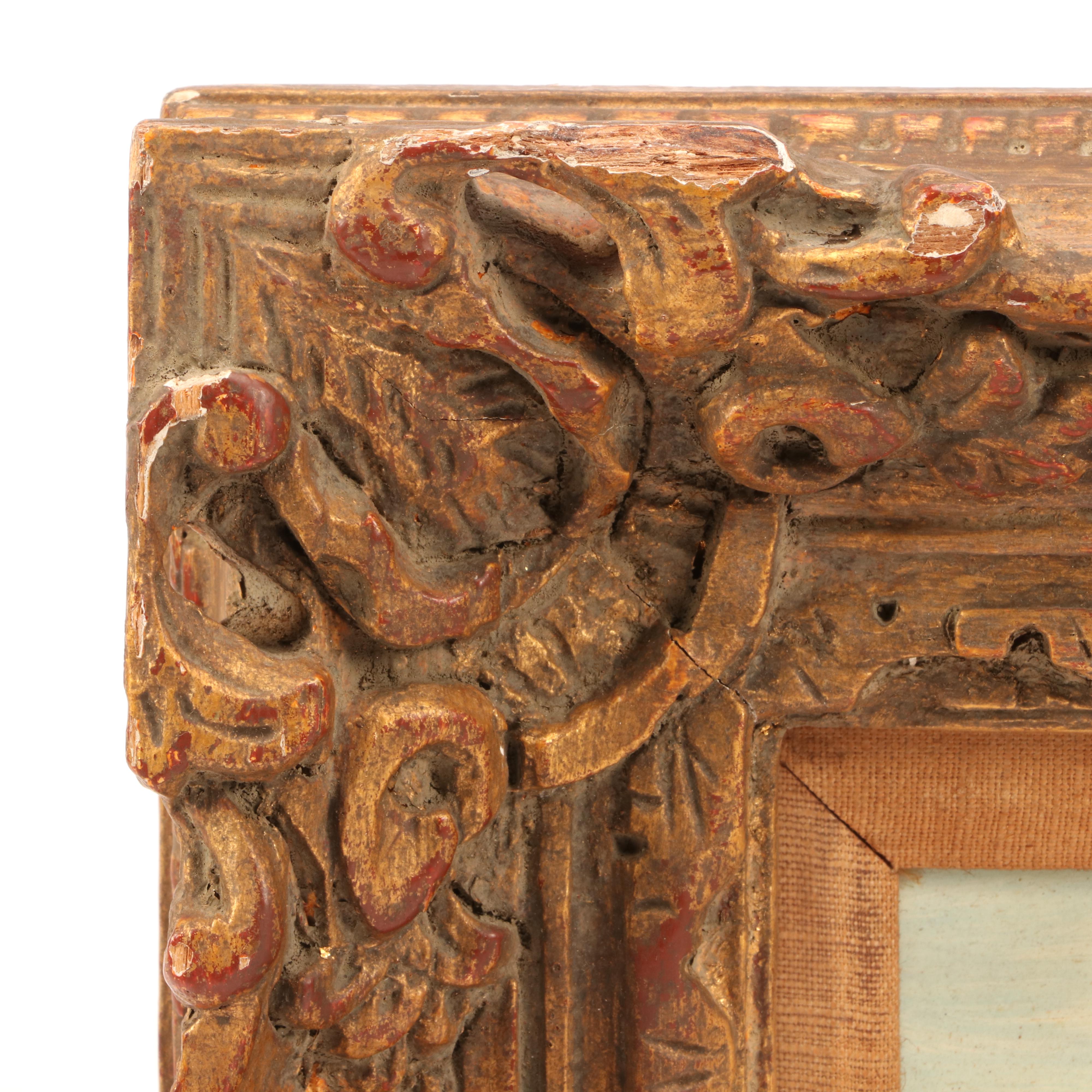 F. Laude Oil Painting of Victorian Beach Scene