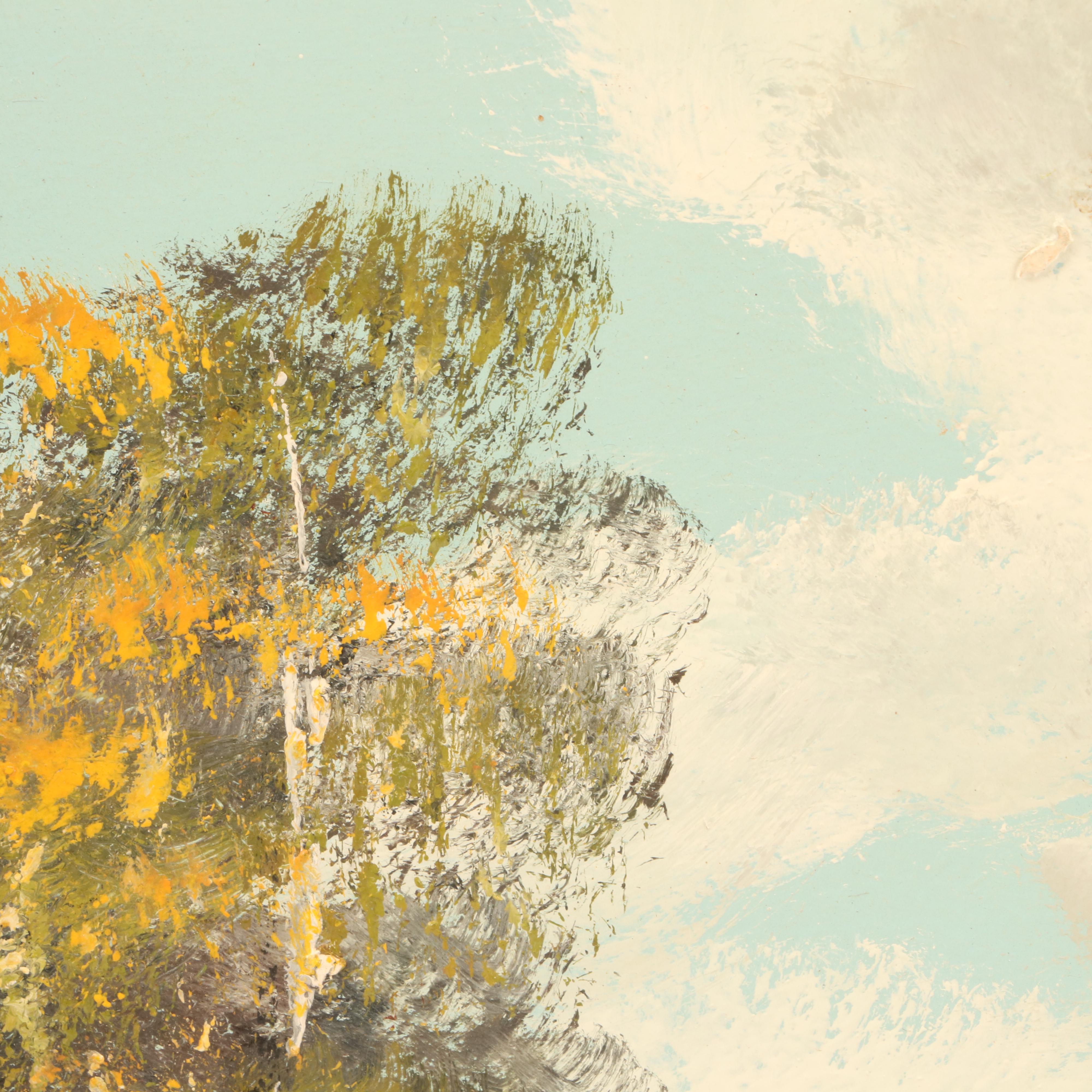 Josef Lehner Oil Painting "Lake Scene"