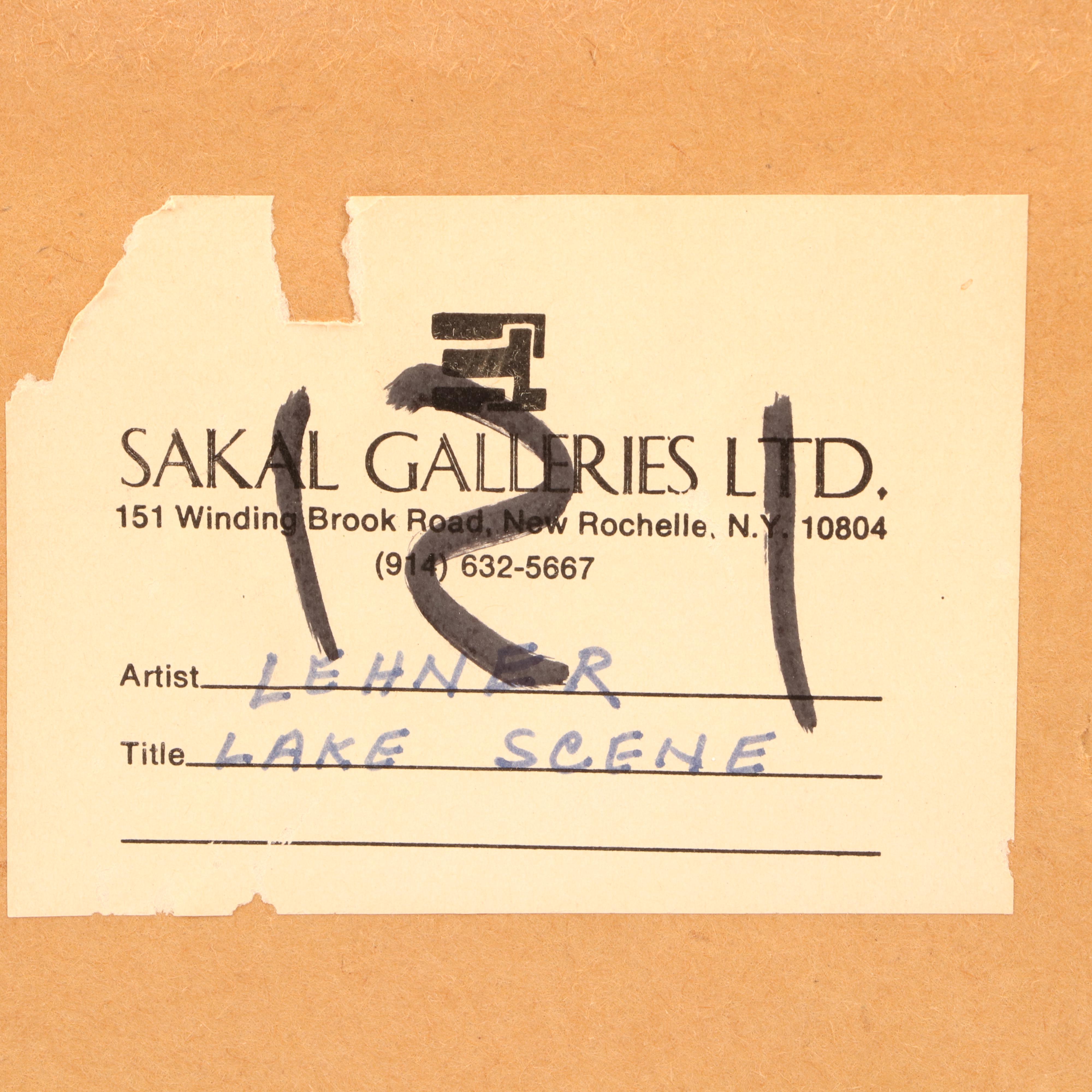 Josef Lehner Oil Painting "Lake Scene"