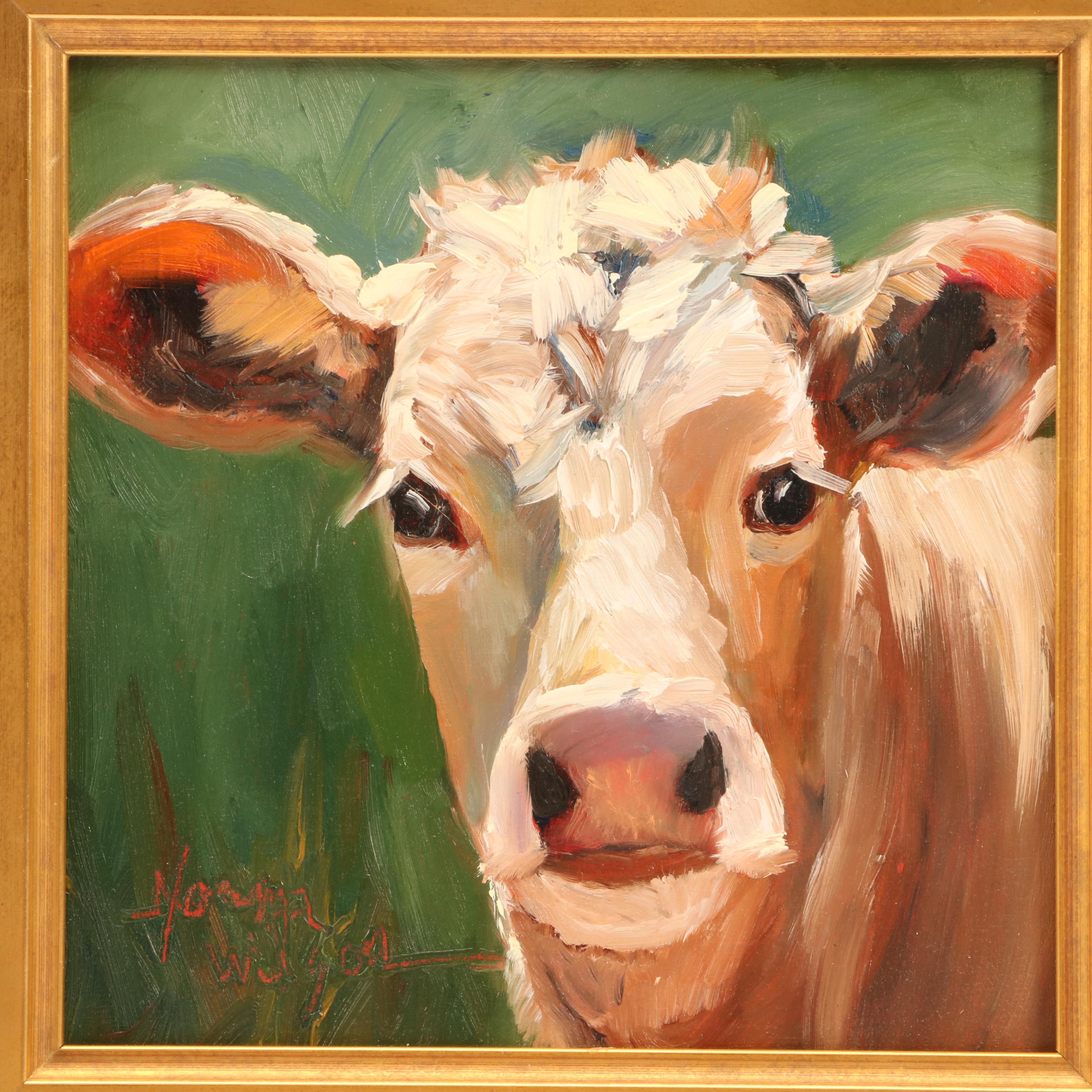 Norma Wilson Oil Painting of Cow