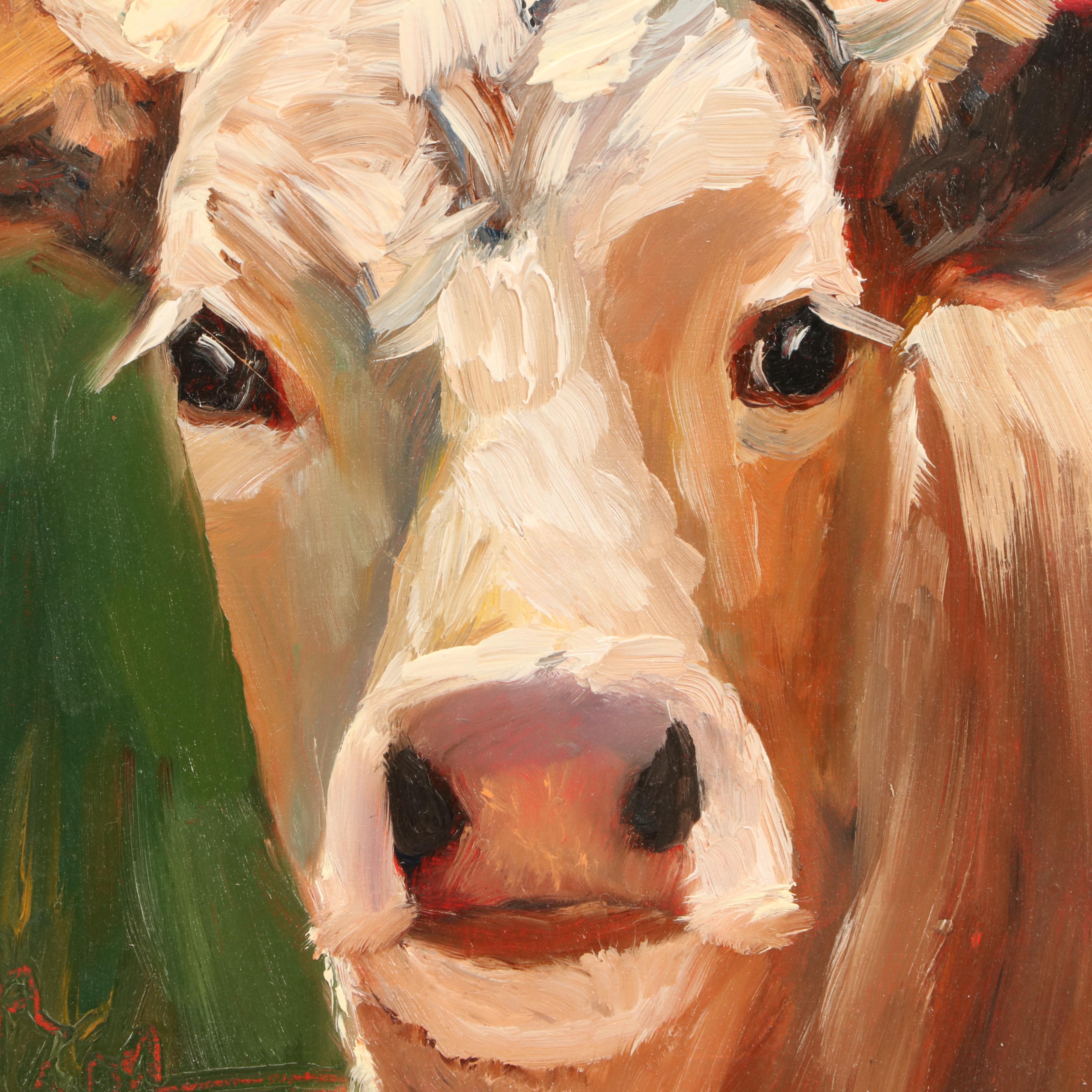 Norma Wilson Oil Painting of Cow