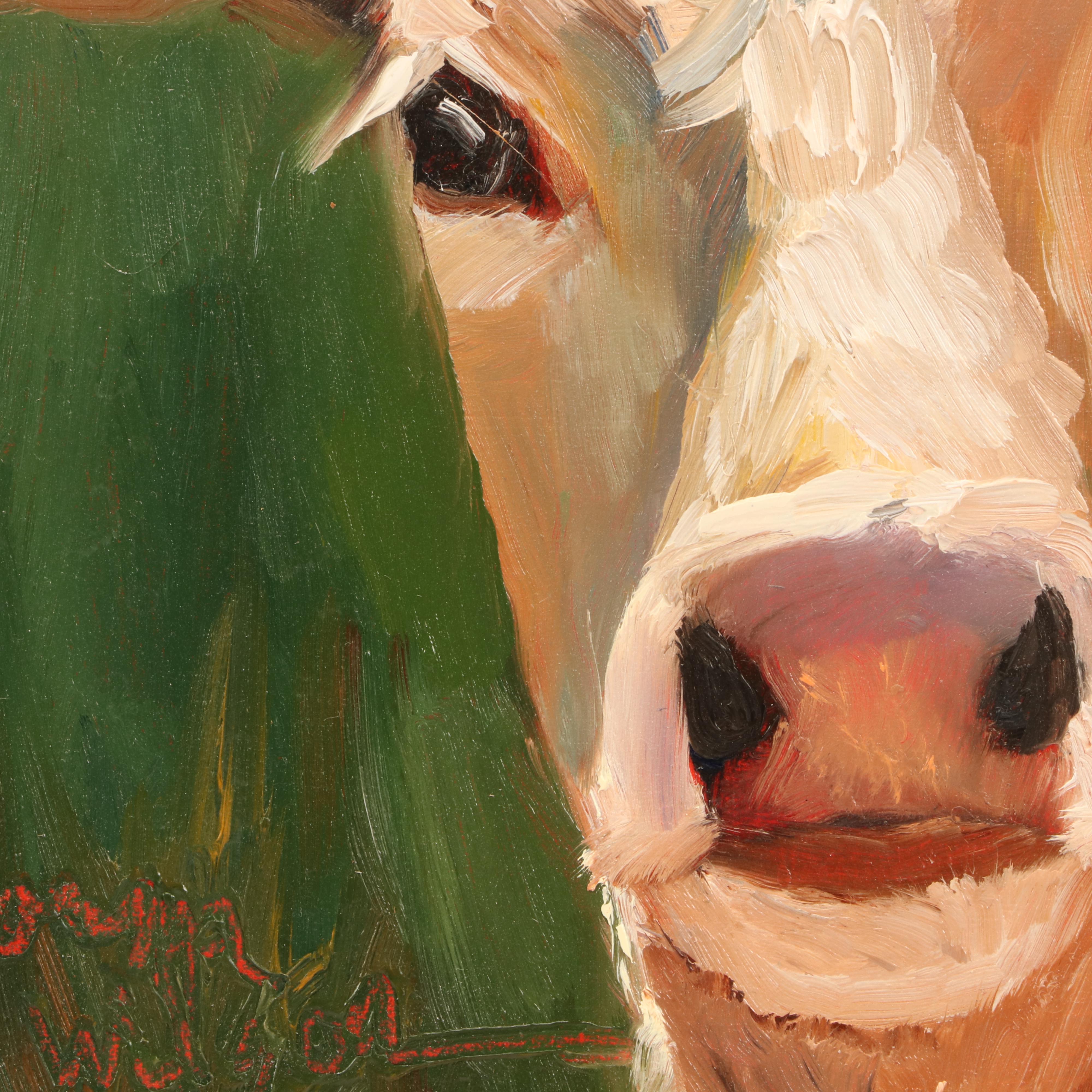 Norma Wilson Oil Painting of Cow