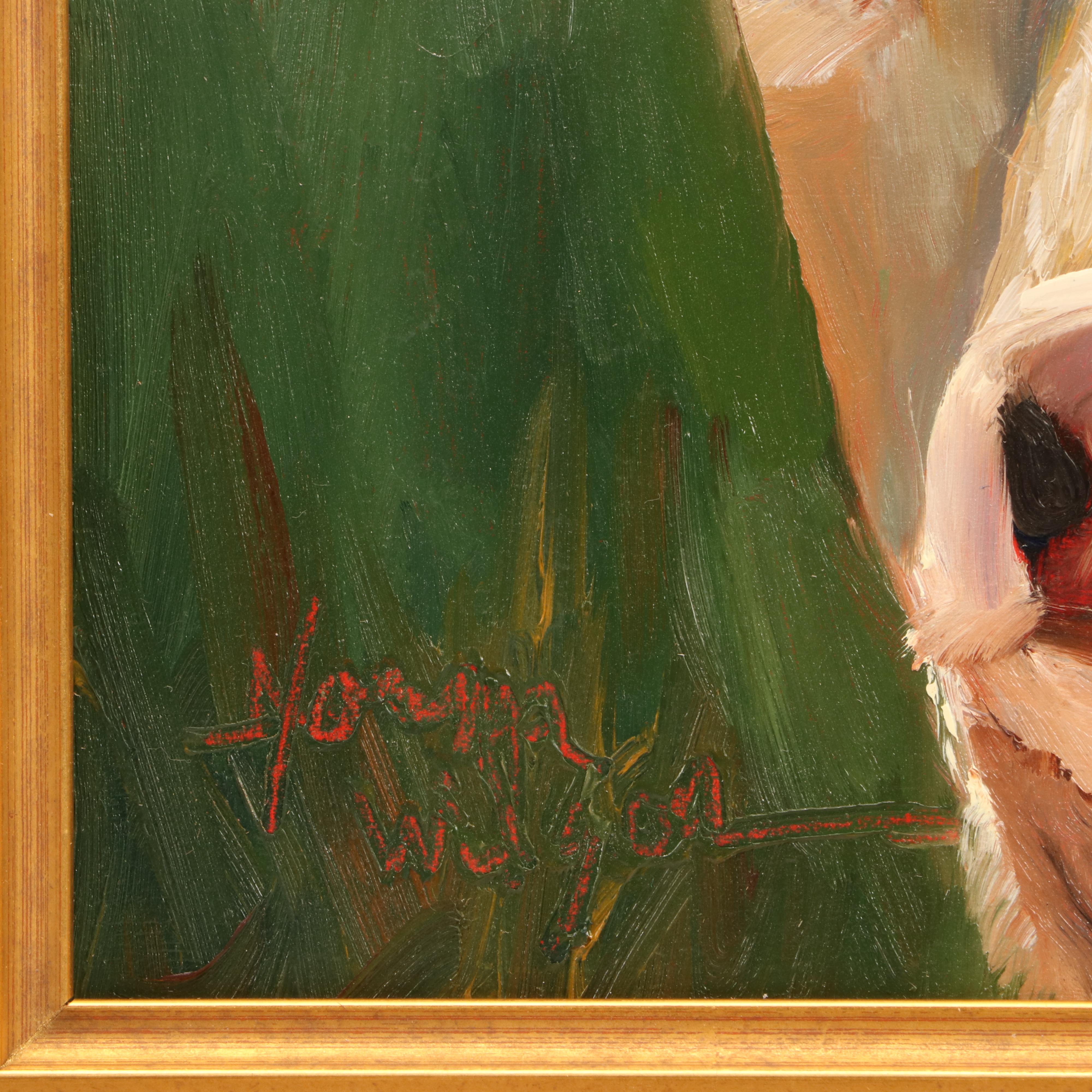 Norma Wilson Oil Painting of Cow