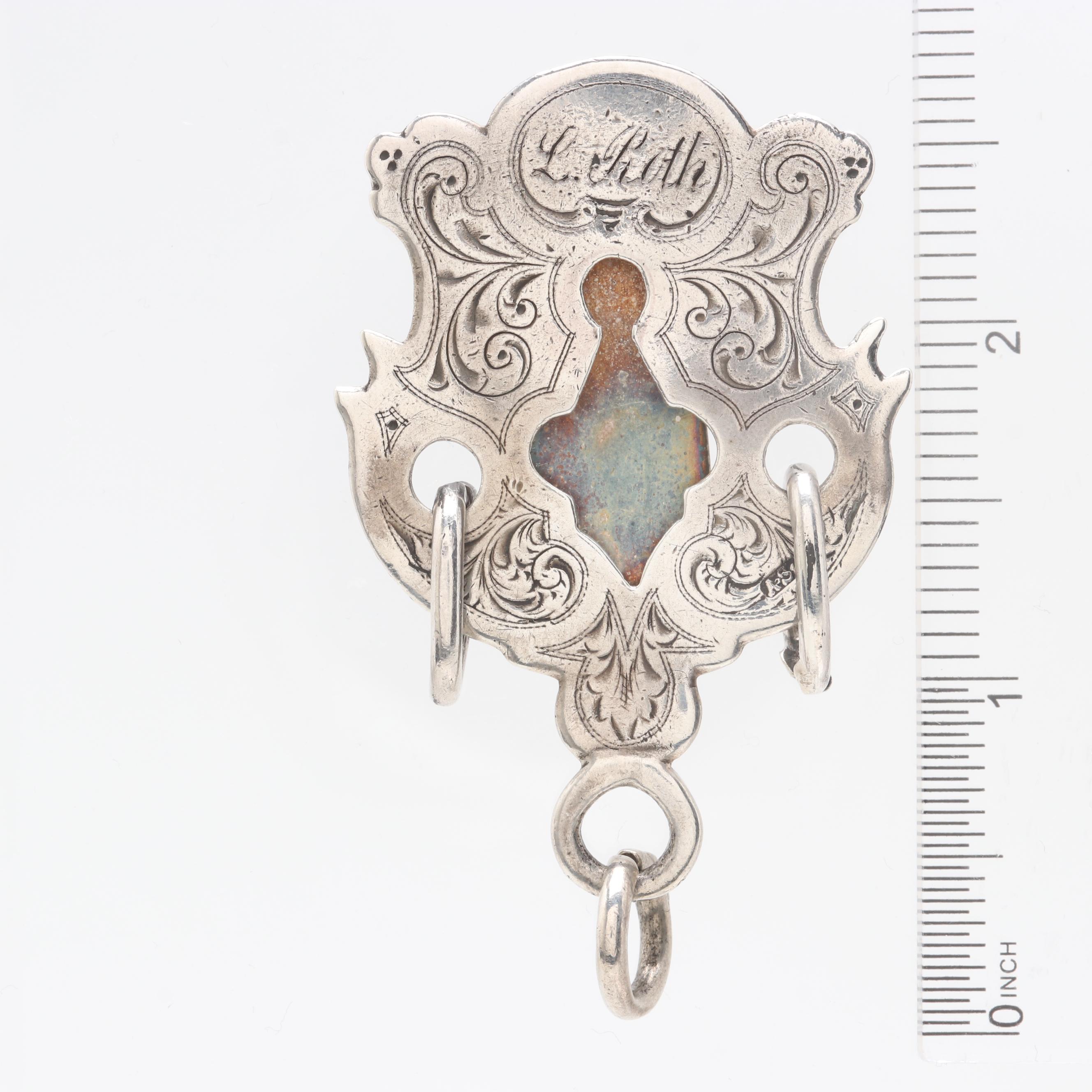 Circa 1900 Sterling Silver Chatelaine Hook