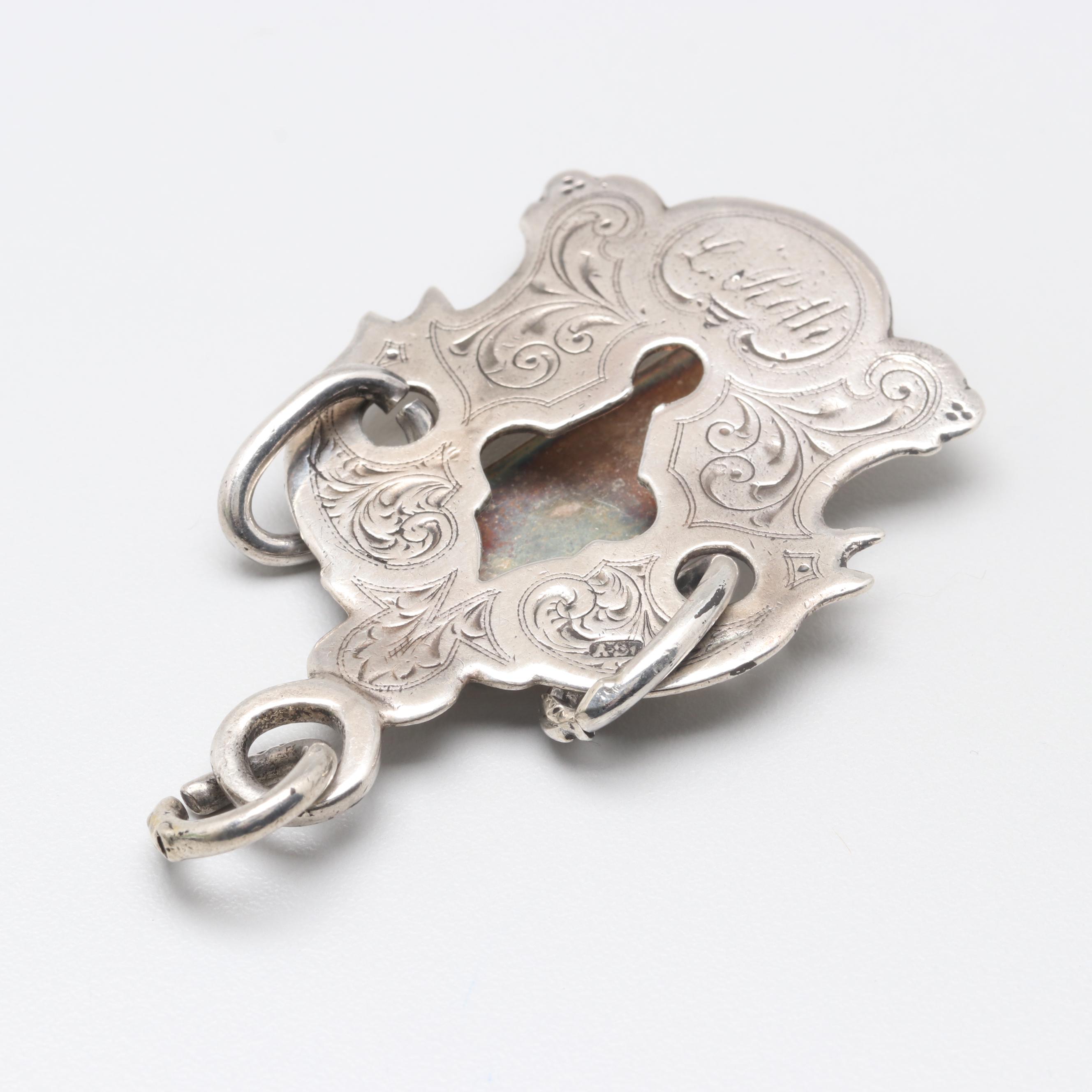 Circa 1900 Sterling Silver Chatelaine Hook