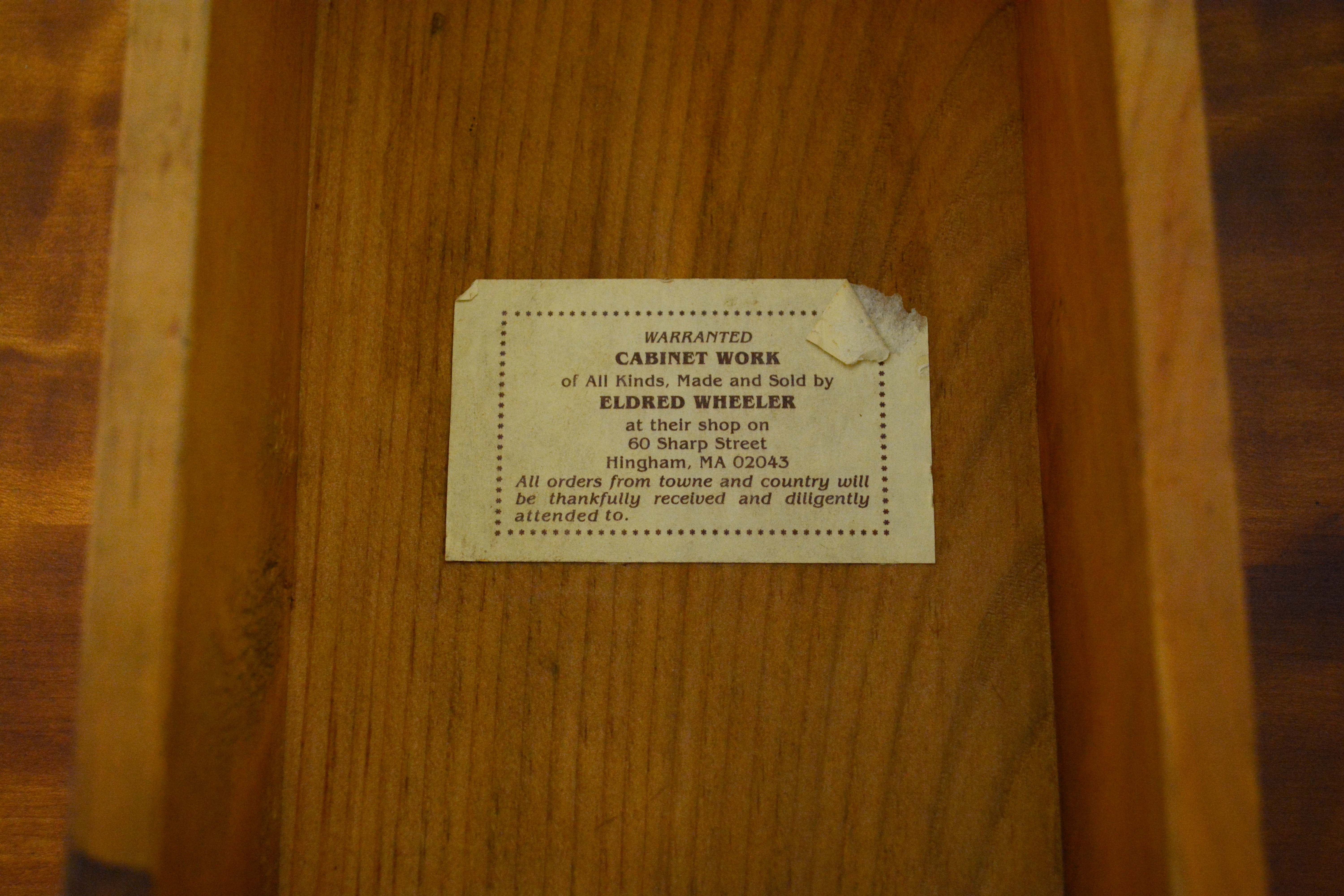 Queen Anne Style Maple Lowboy by Eldred Wheeler, 20th Century