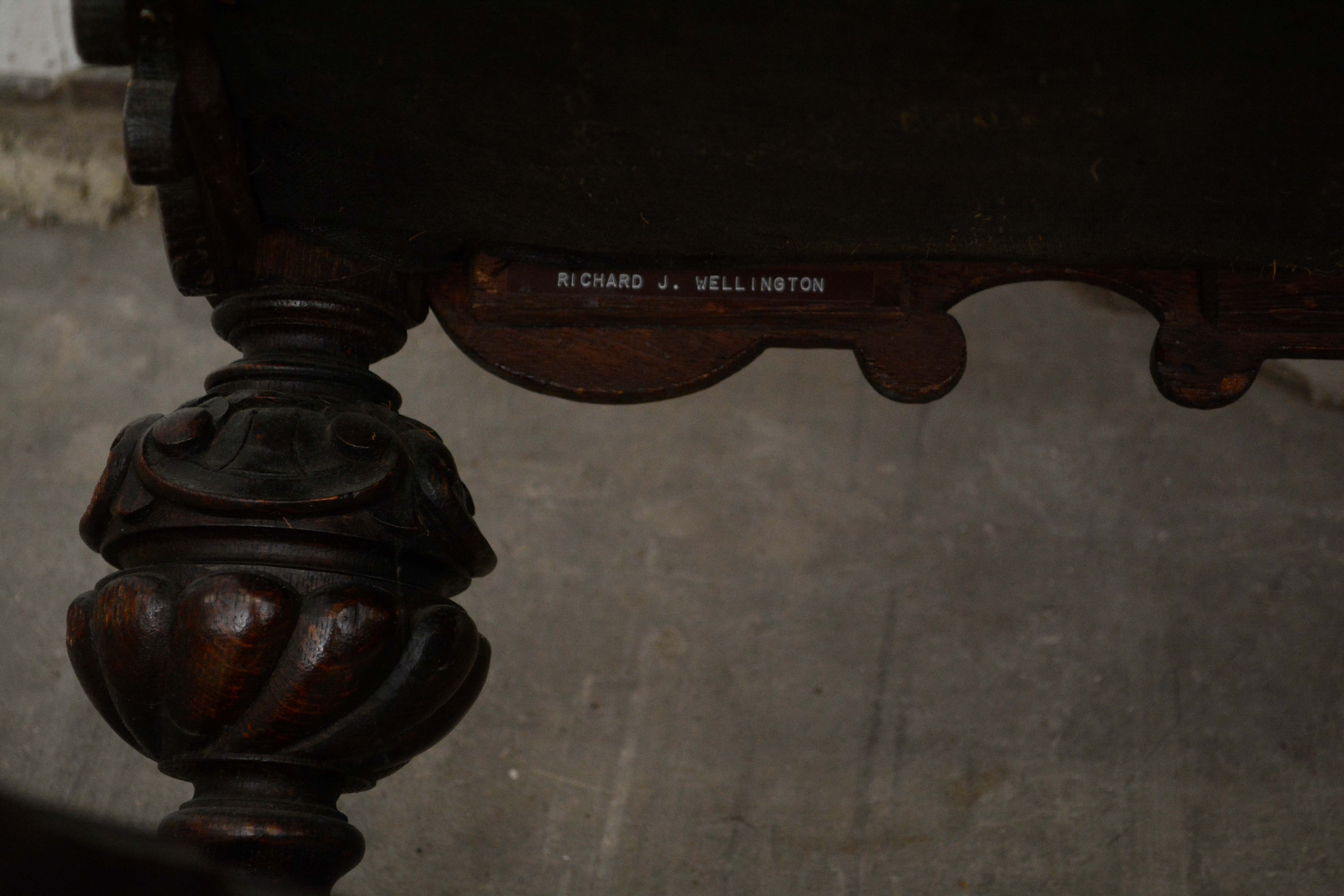 Renaissance Revival Style Carved Oak Dining Chairs, Early 20th Century