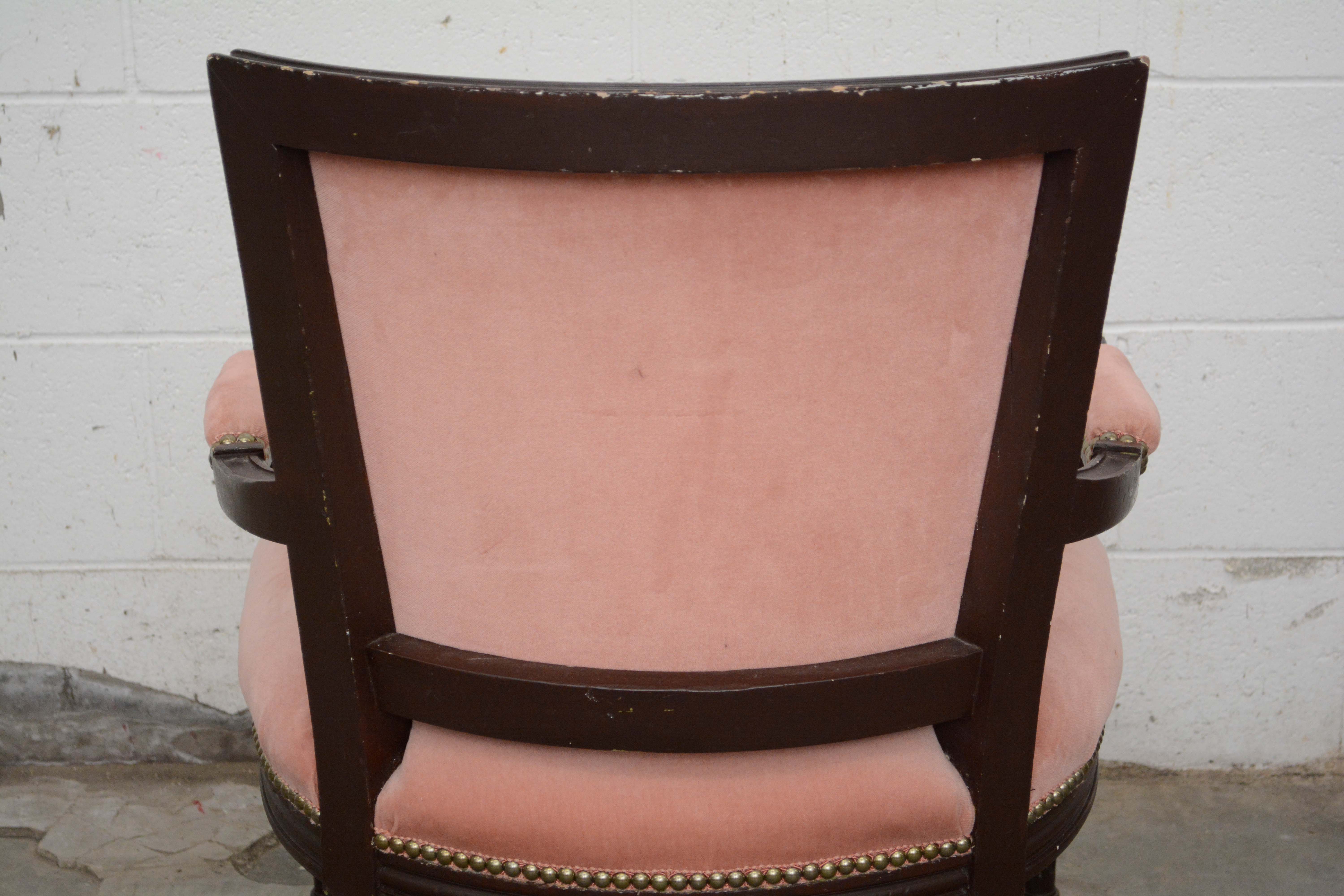 Pair of Louis XVI Style Painted Wooden Fauteuils, 20th Century