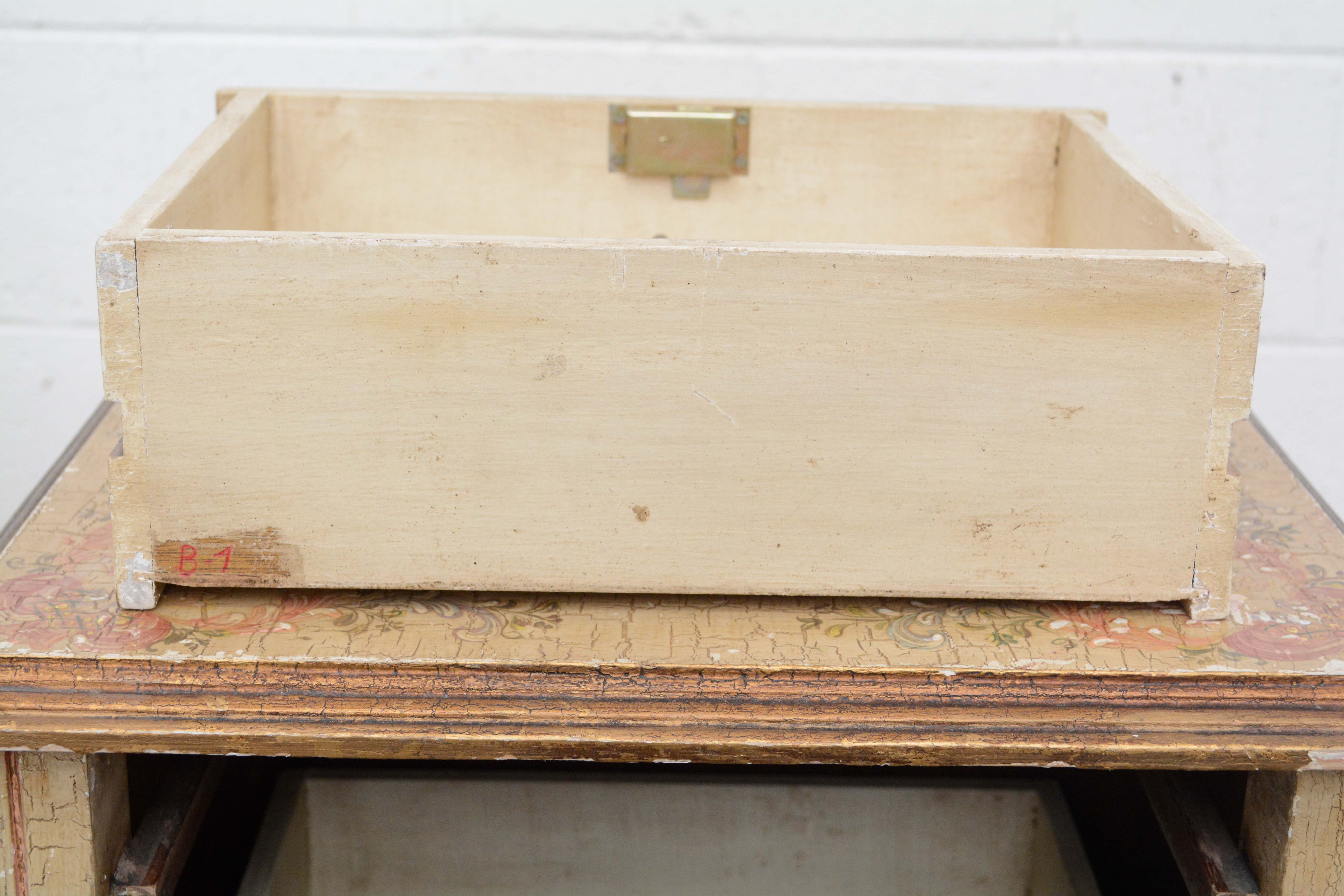 Two French Provincial Style Paint-Decorated Chests of Drawers, 20th Century
