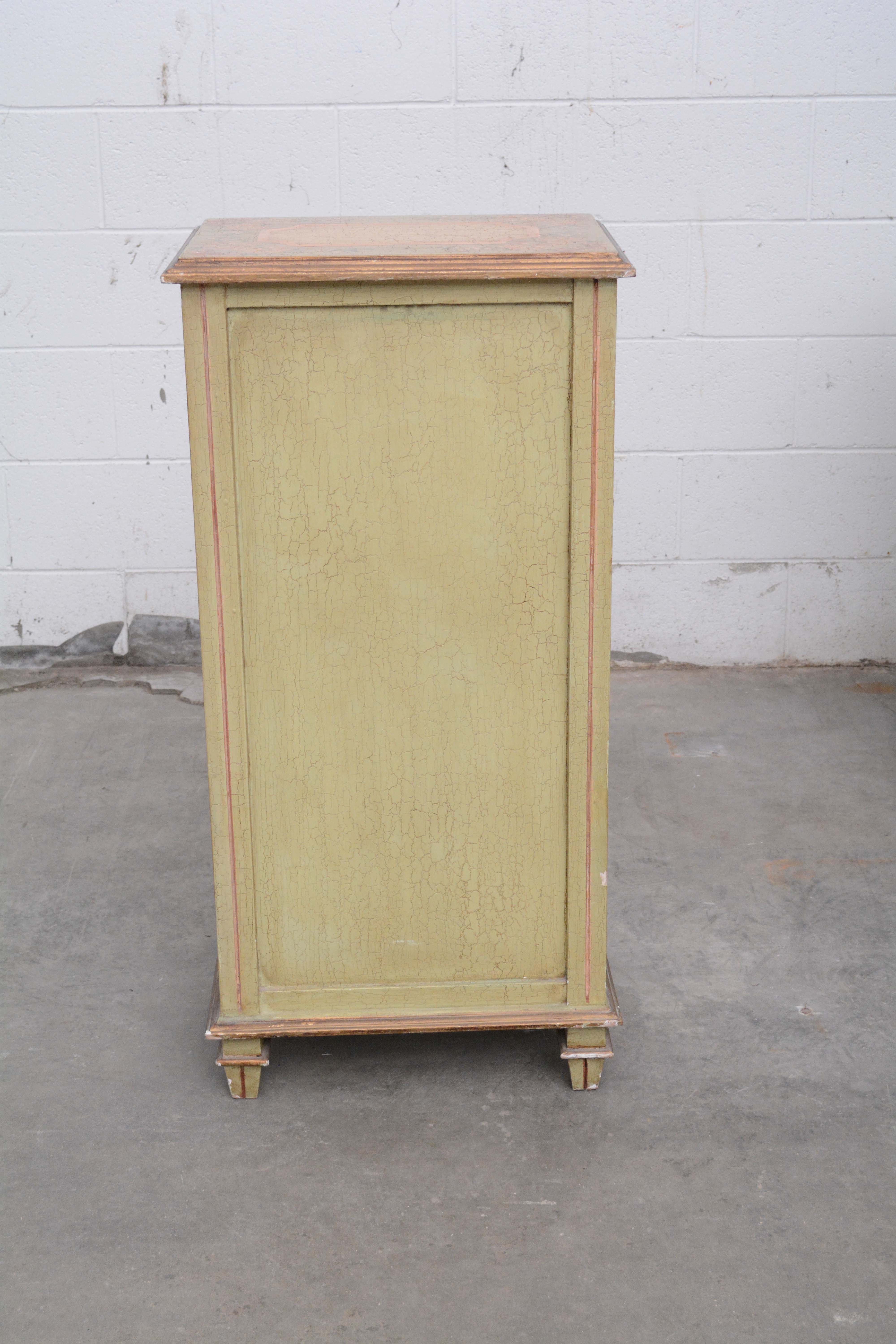 Two French Provincial Style Paint-Decorated Chests of Drawers, 20th Century