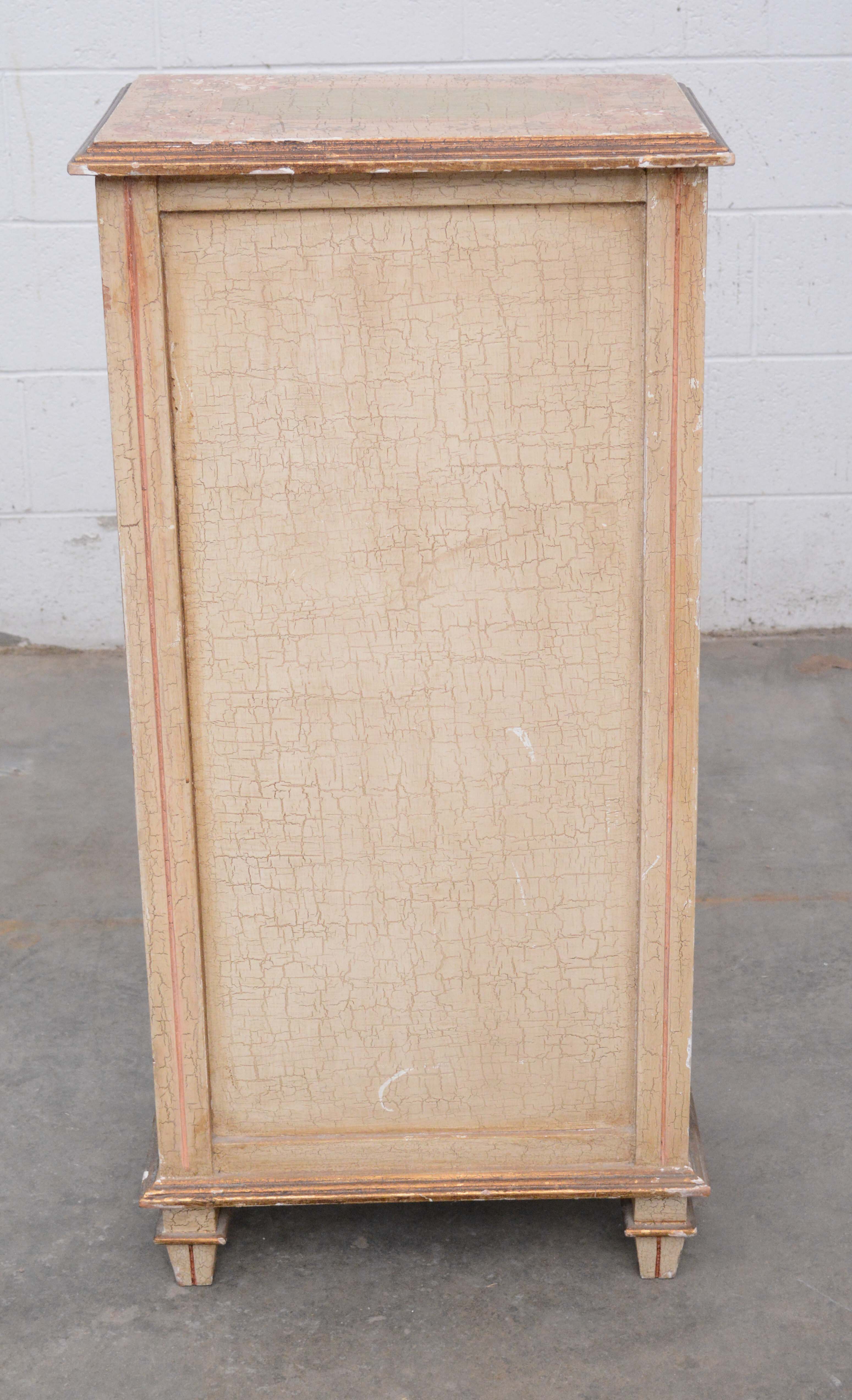 Two French Provincial Style Paint-Decorated Chests of Drawers, 20th Century