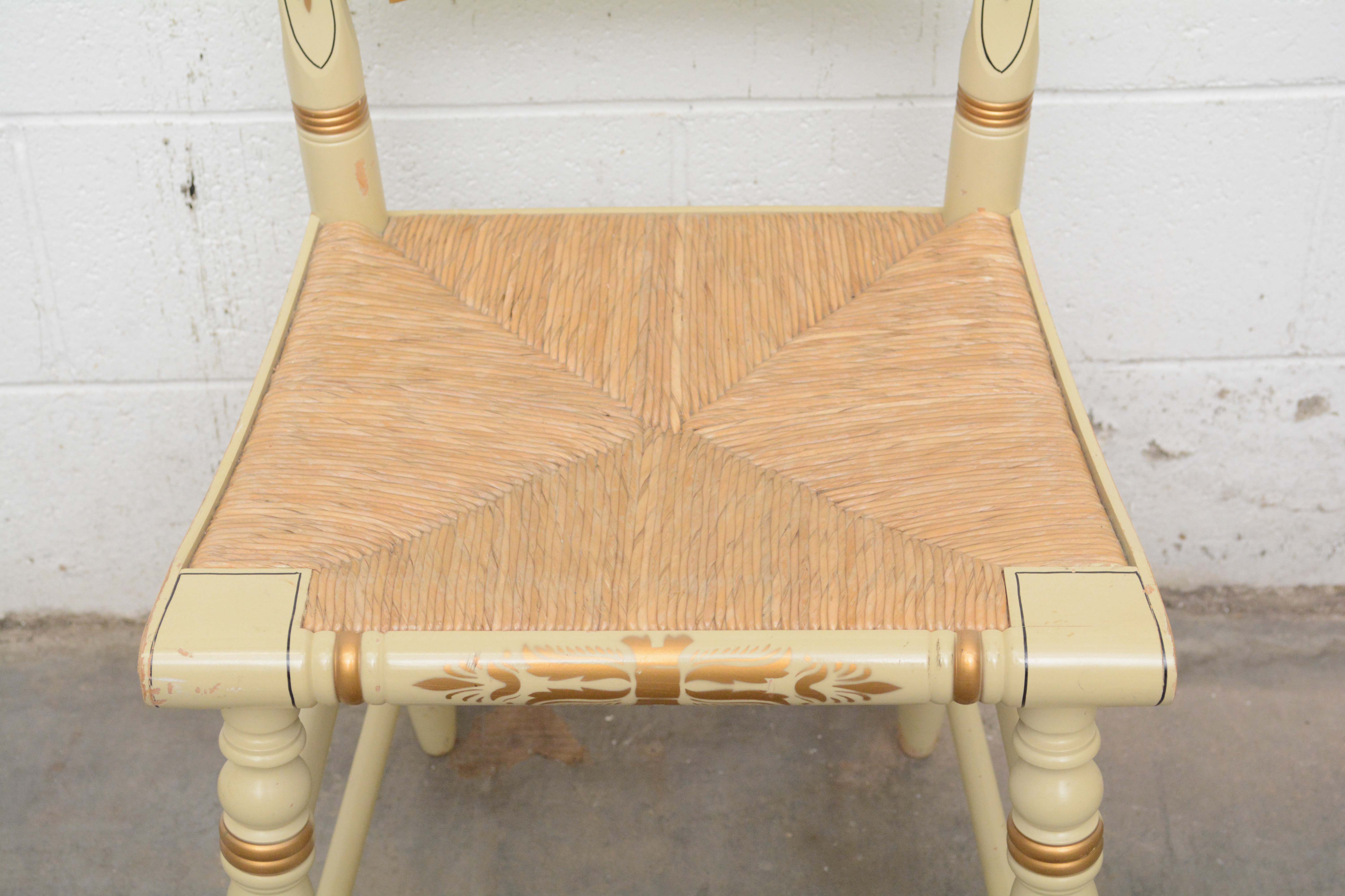 Painted Wood Limited Edition Christmas Chairs by Hitchcock, Late 20th Century