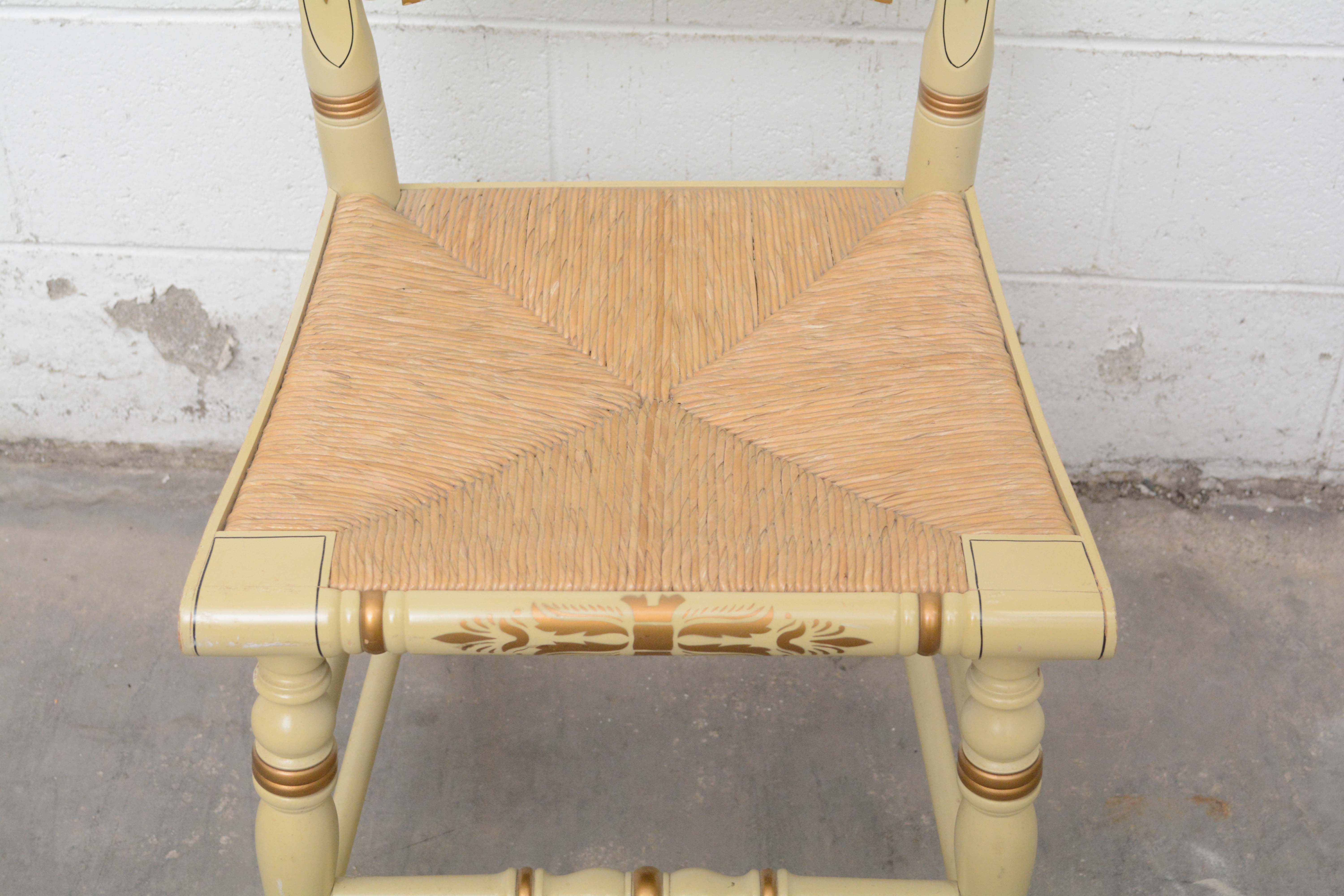 Painted Wood Limited Edition Christmas Chairs by Hitchcock, Late 20th Century