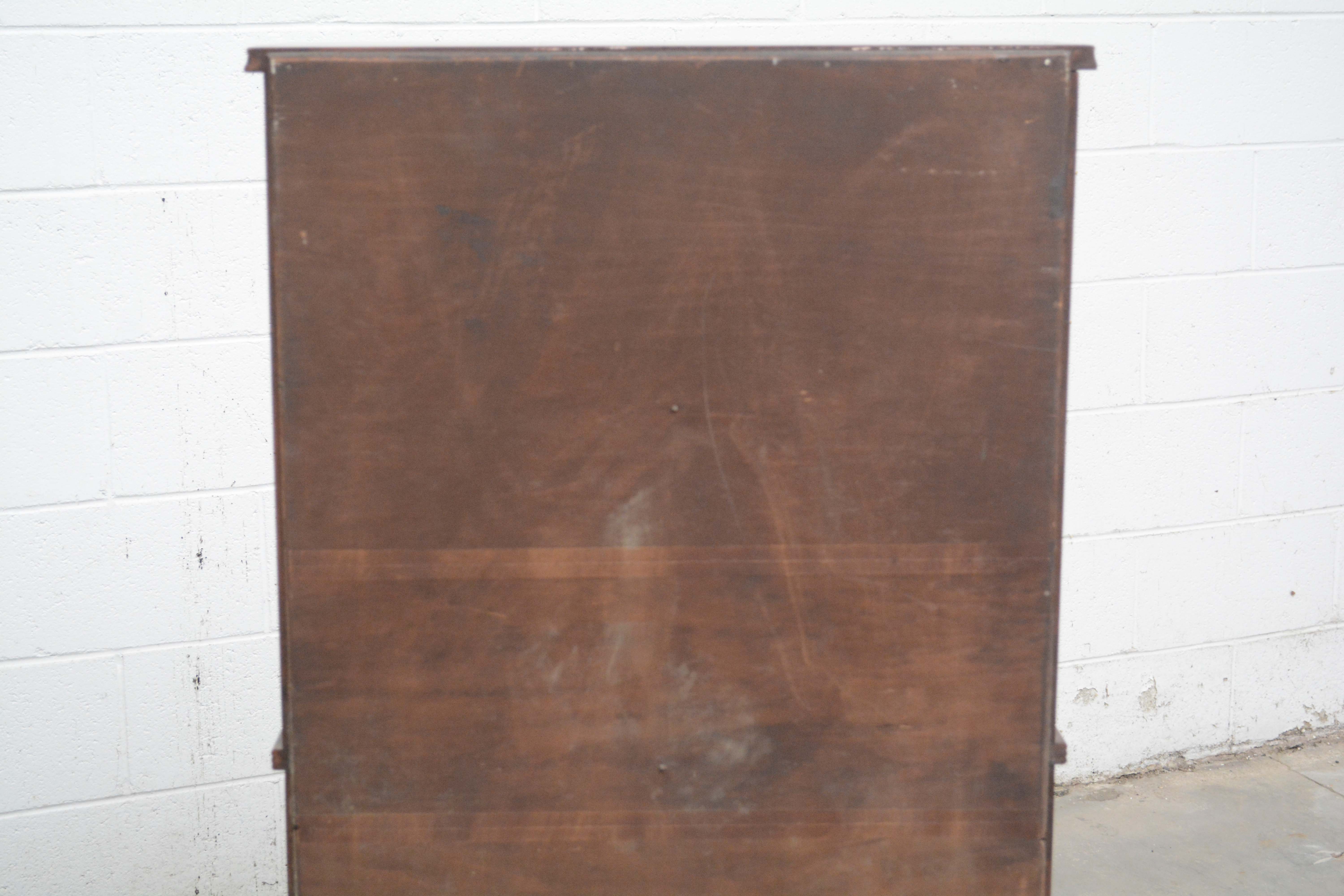 American Mahogany Waterfall Bookcase, 20th Century