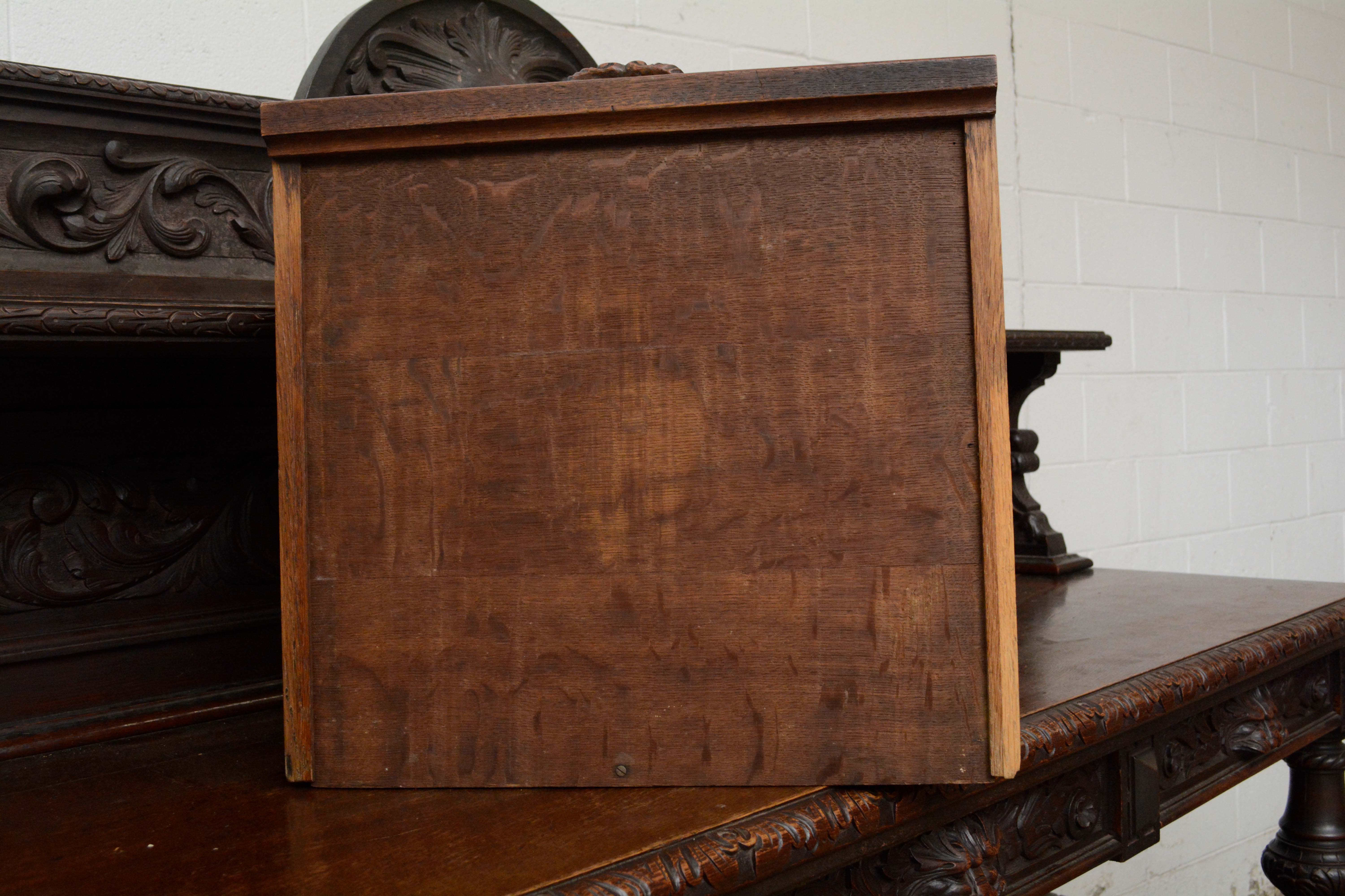 Renaissance Revival Oak Sideboard by Hewetson & Thexton, Late 19th Century