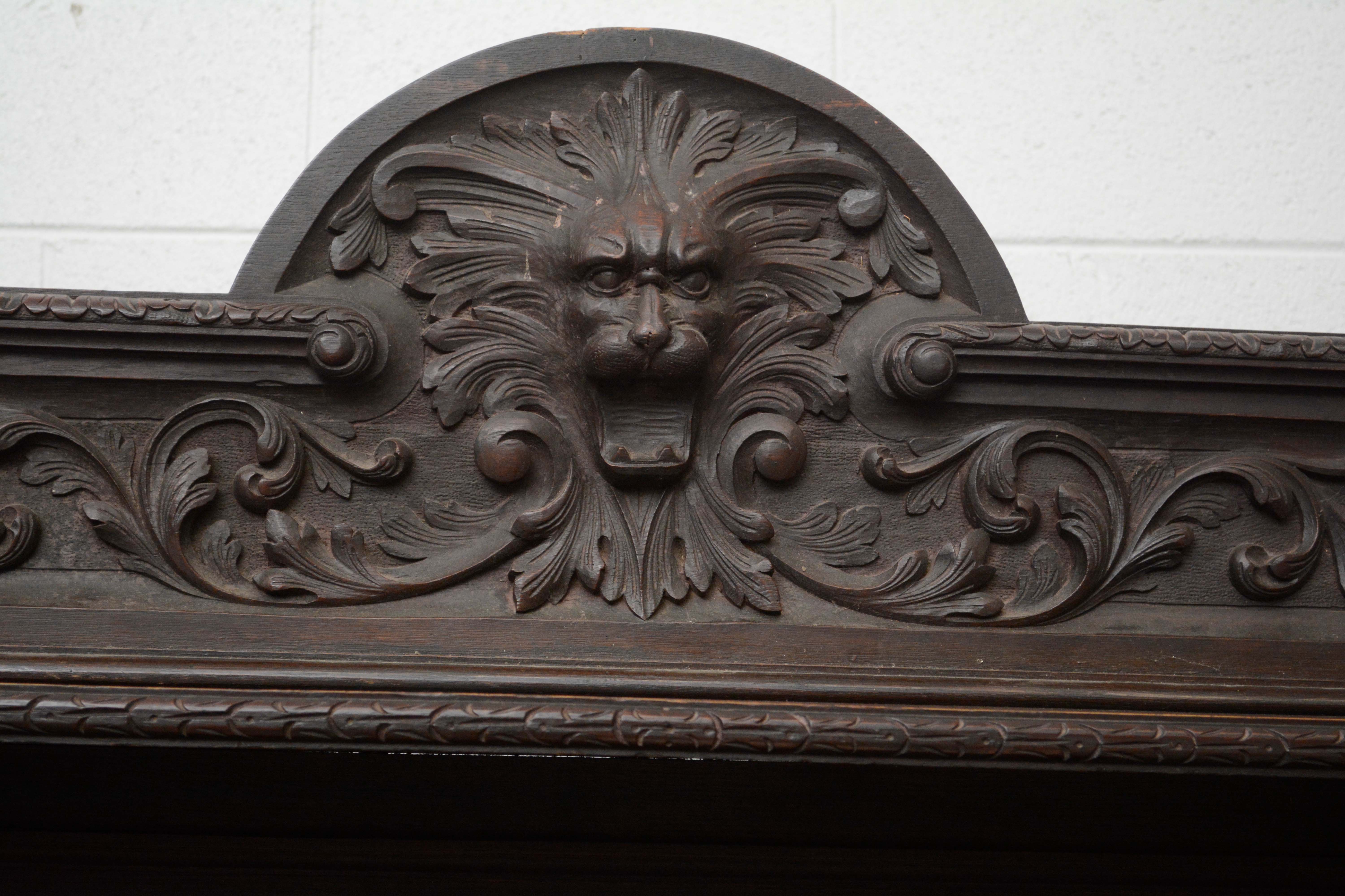 Renaissance Revival Oak Sideboard by Hewetson & Thexton, Late 19th Century